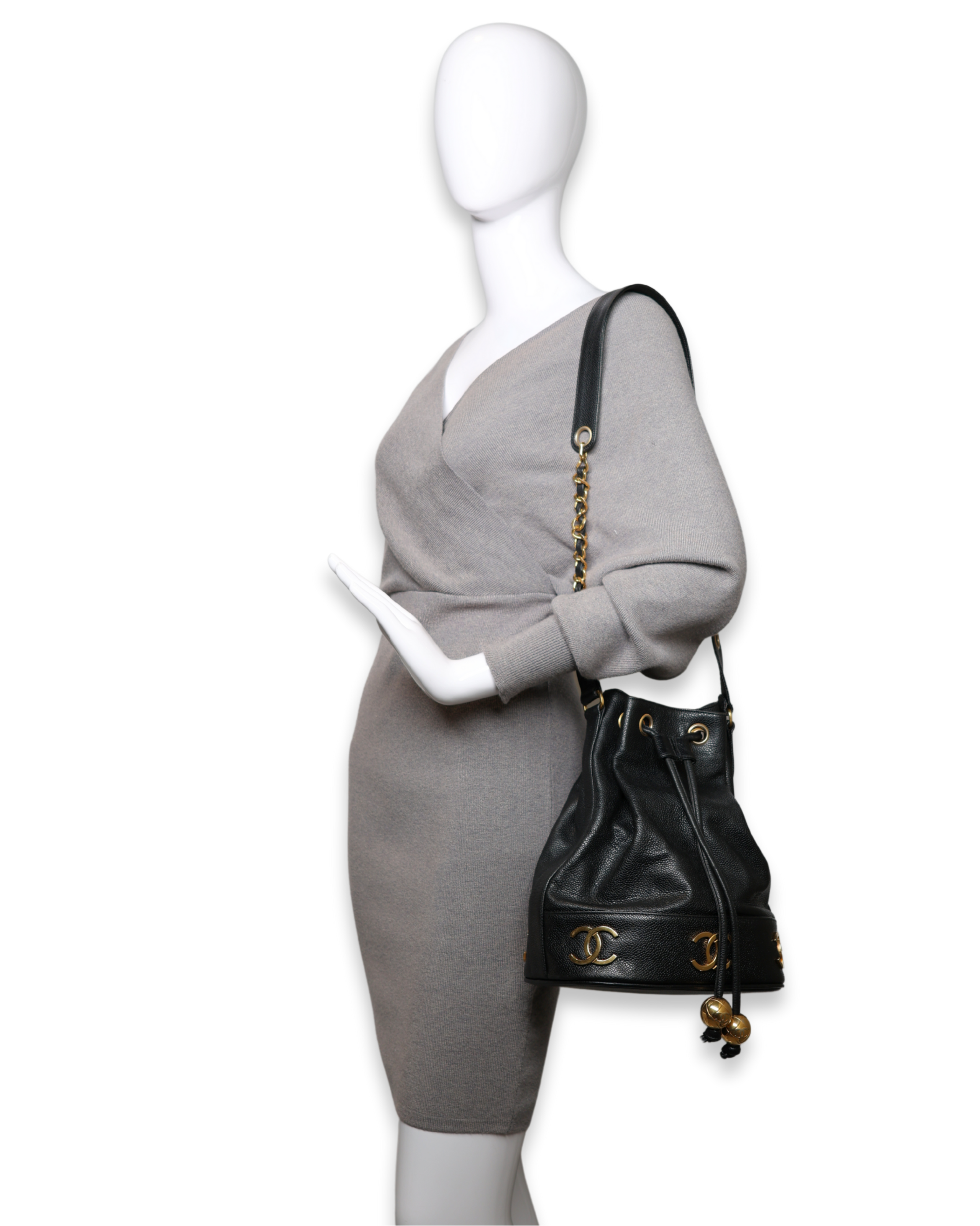Chanel - CC Drawstring Bucket Bag (Pre-Owned)