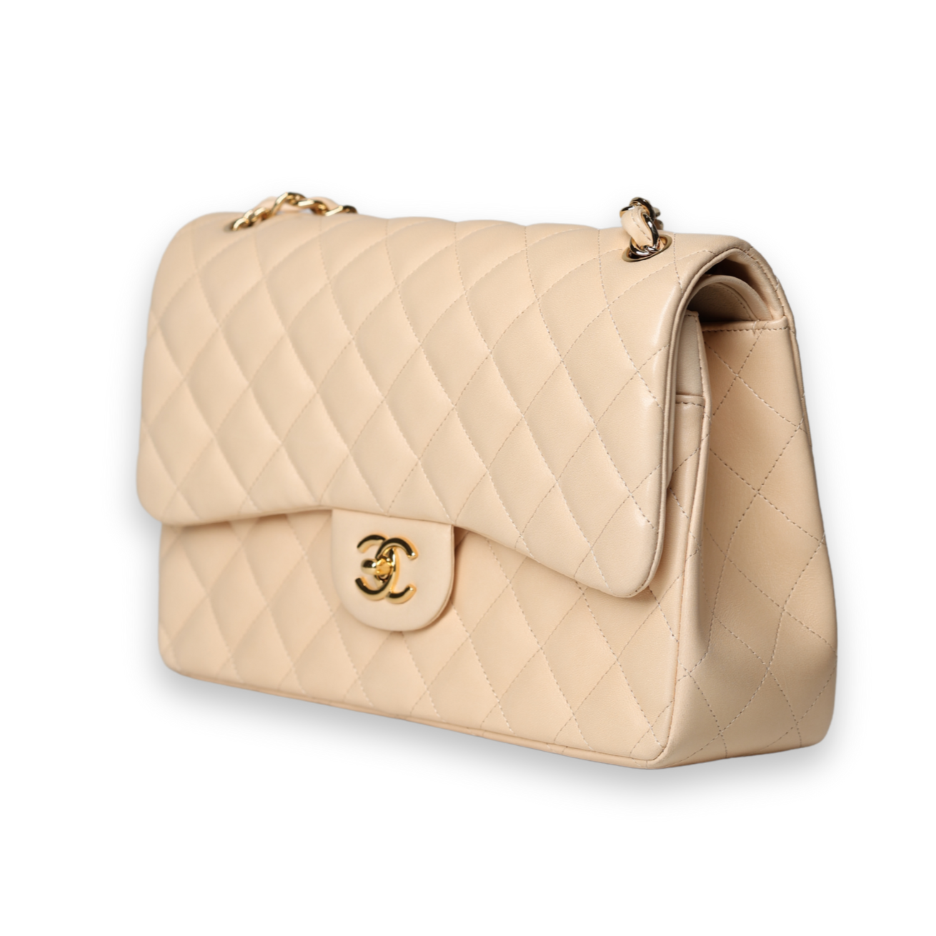 Chanel - Jumbo Double Flap Beige w/Gold Hardware (Pre-Owned)