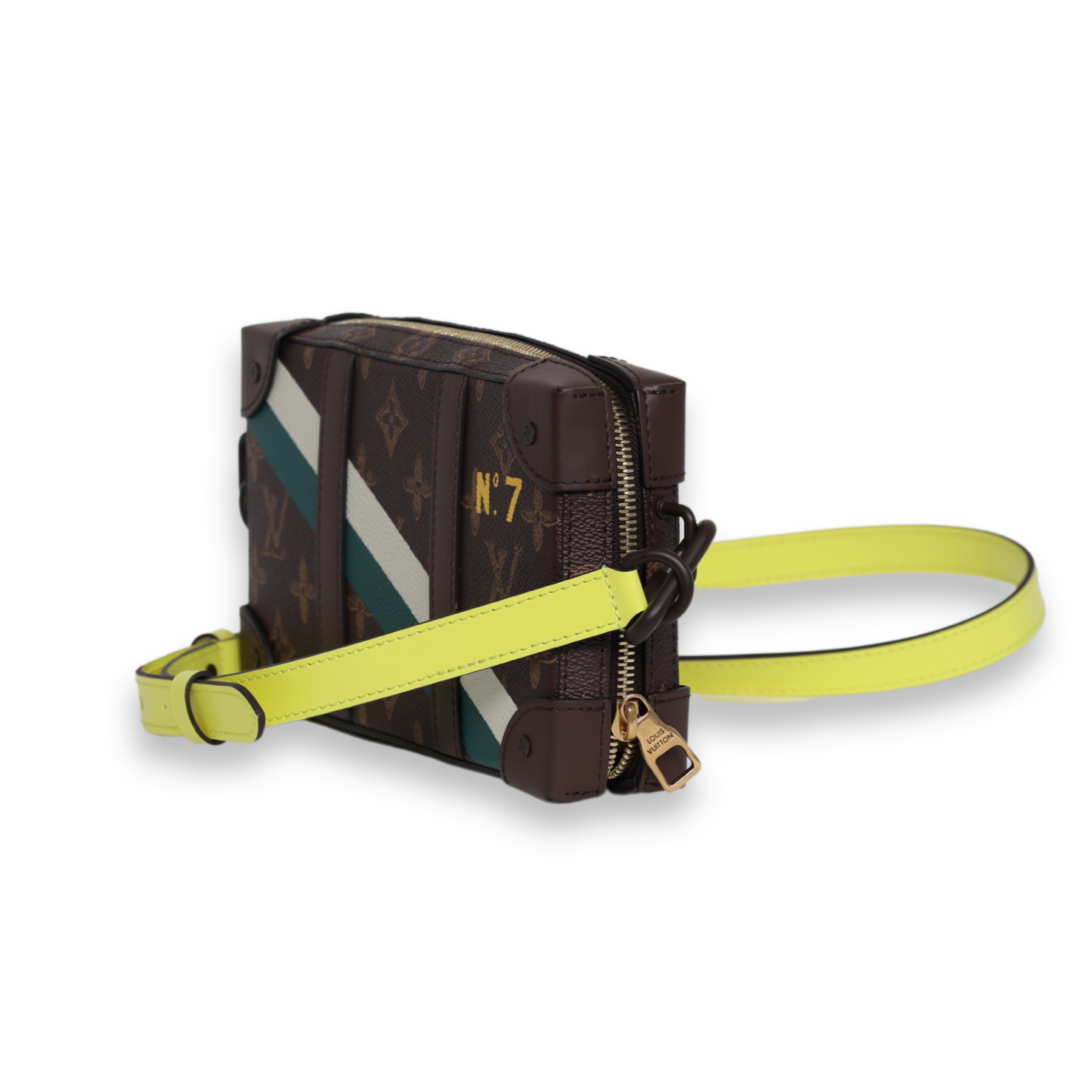 Louis Vuitton - Monogram Trunk Clutch No.7 with Neon Strap (Pre-Owned)