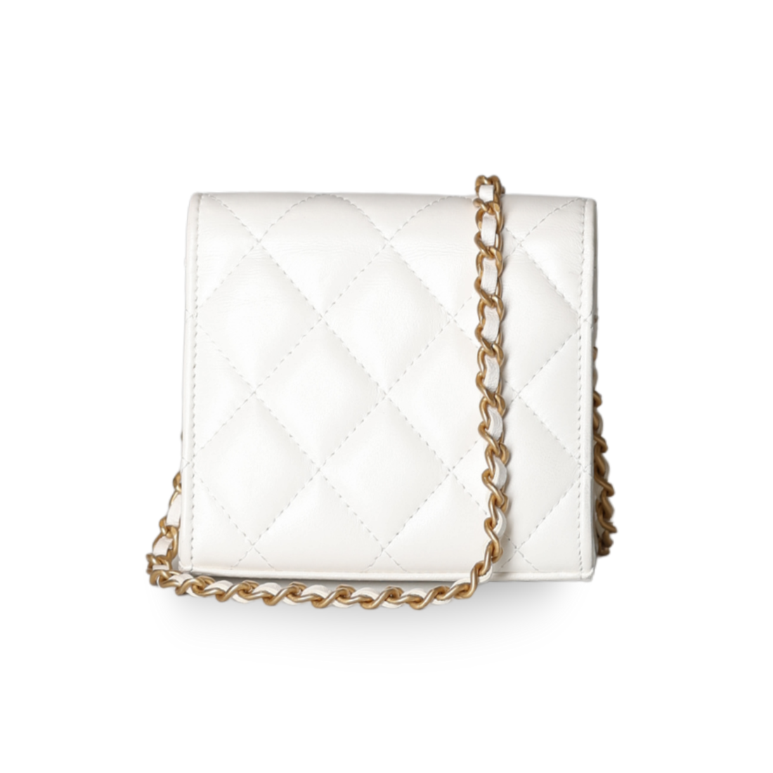Chanel - Lambskin Mini Flap Bag with Heart Turn Lock (Pre-Owned)