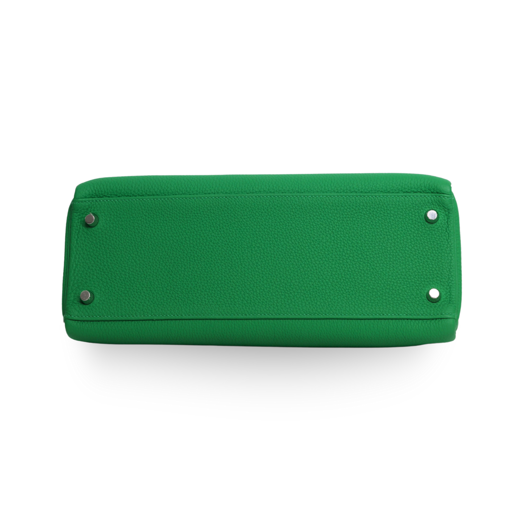 Hermes - Togo Kelly II Touch Retourne 32cm Green Crocodile Trim Palladium (Brand New)