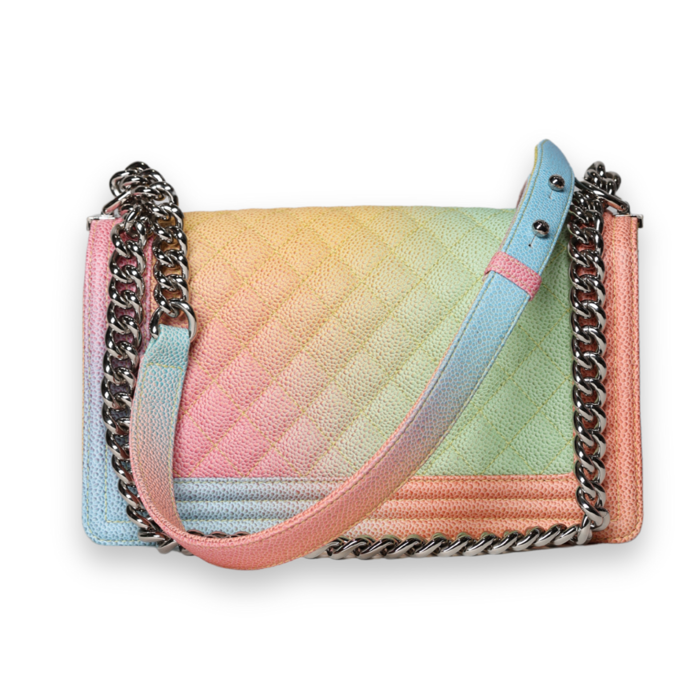 Chanel - Medium Caviar Quilted Rainbow Boy Bag (Pre-Owned)