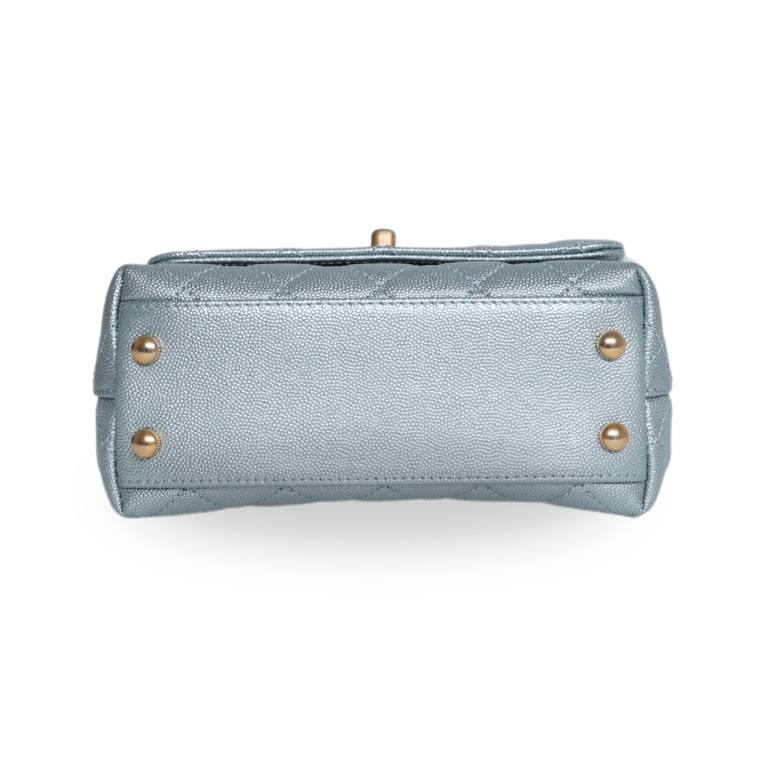 Chanel - Metallic Caviar Quilted Extra Mini Coco Handle (Pre-Owned)