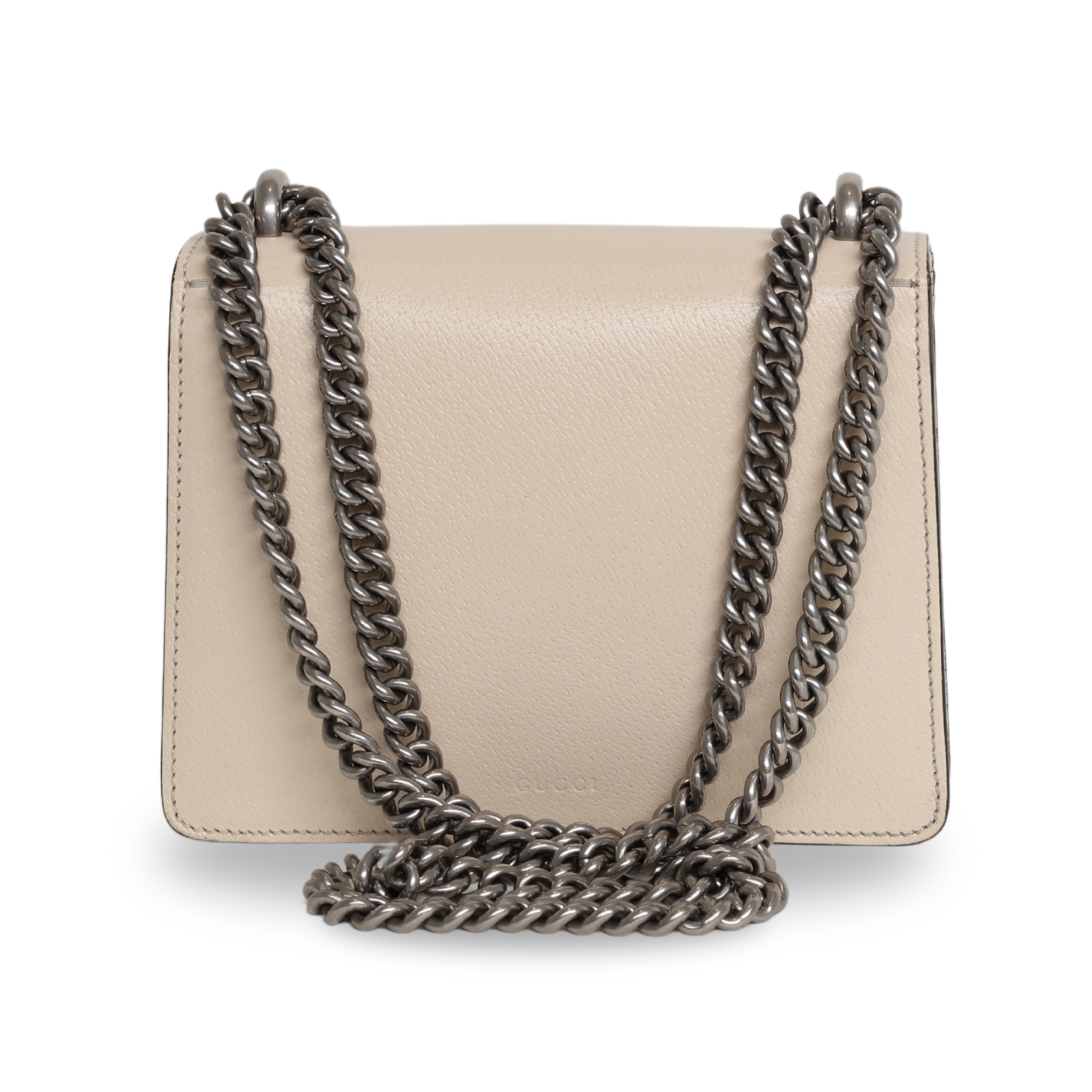 Gucci - Textured Calfskin Crystal Mini Dionysus White (Pre-Owned)
