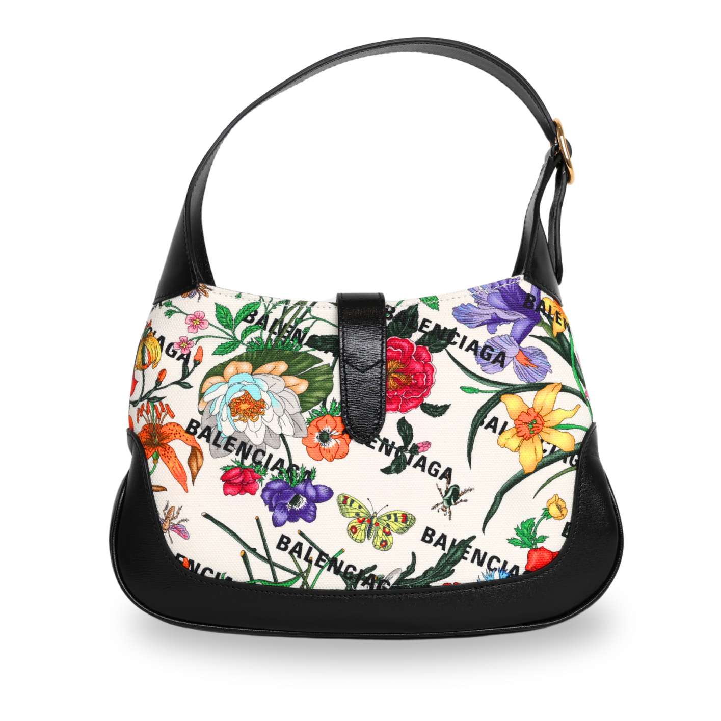Gucci X Balenciaga - Small Jackie 1961 Hobo White Multicolor Black (Brand New)