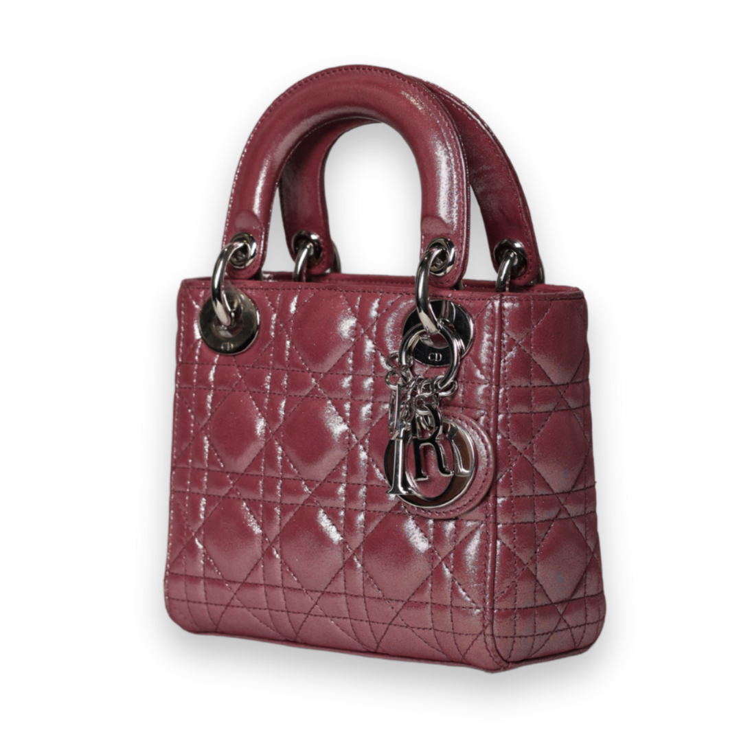 Dior - Metallic Cannage Mini Lady Dior (Pre-Owned)