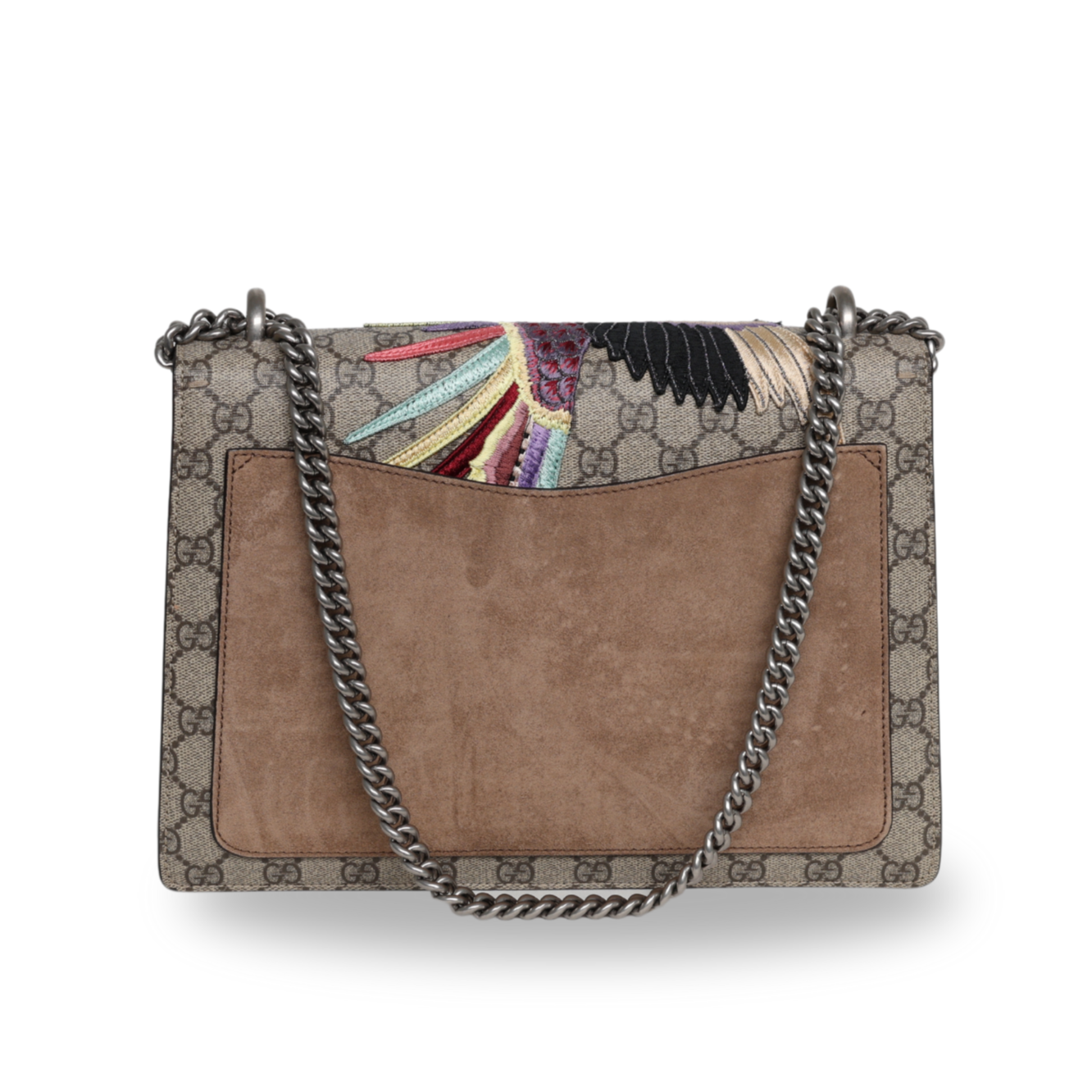 Gucci - GG Supreme Monogram Embroidered Medium Dionysus Taupe (Pre-Owned)
