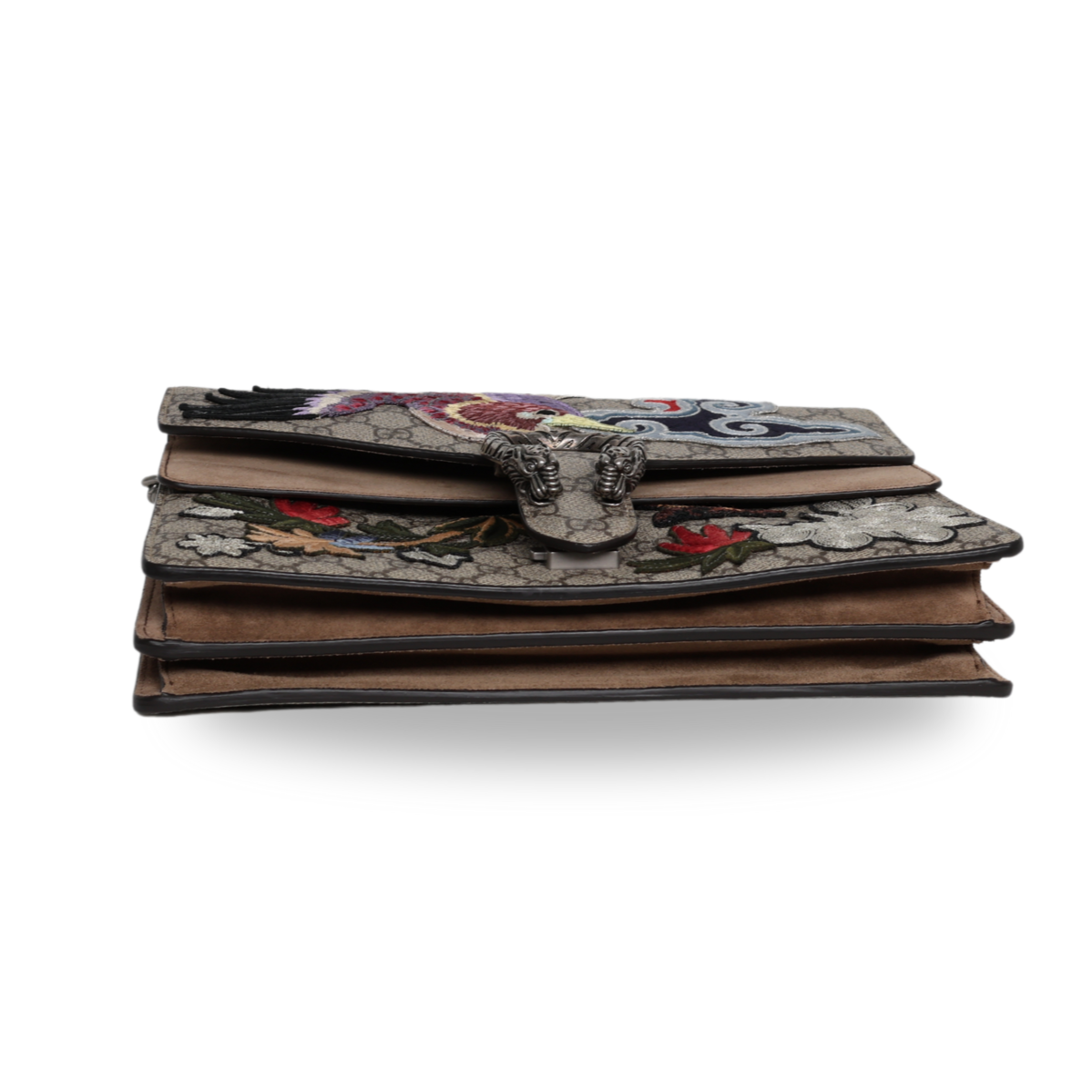 Gucci - GG Supreme Monogram Embroidered Medium Dionysus Taupe (Pre-Owned)