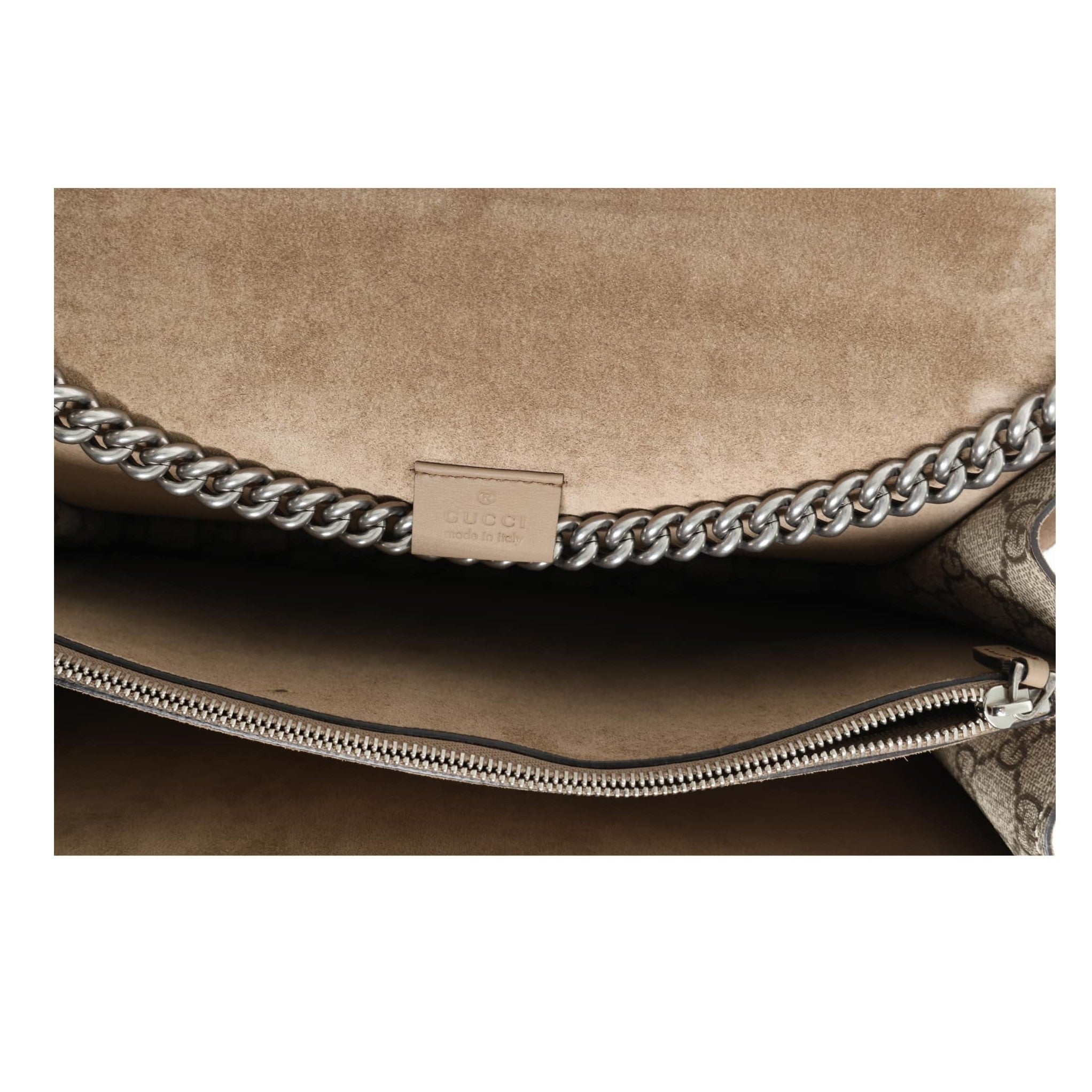 Gucci - GG Supreme Monogram Embroidered Medium Dionysus Taupe (Pre-Owned)