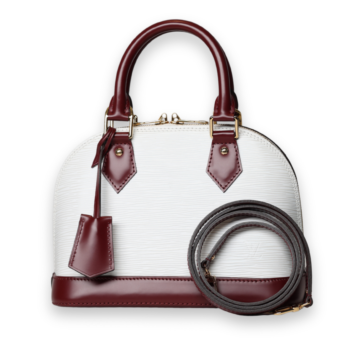 Louis Vuitton - Alma BB Epi Leather Maroon/White (Pre-Owned)