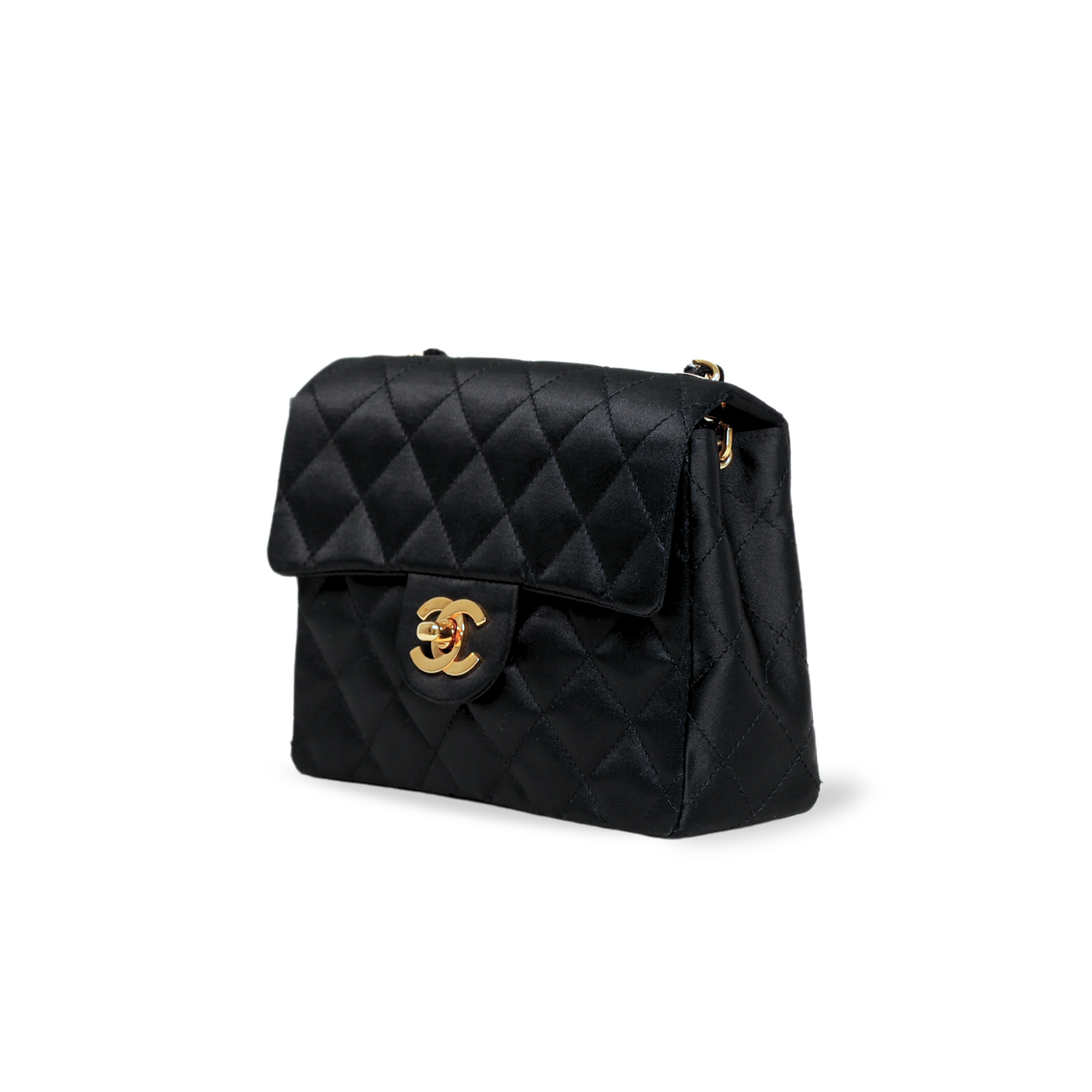 Chanel - Satin Mini Square Flap Bag (Pre-Owned)
