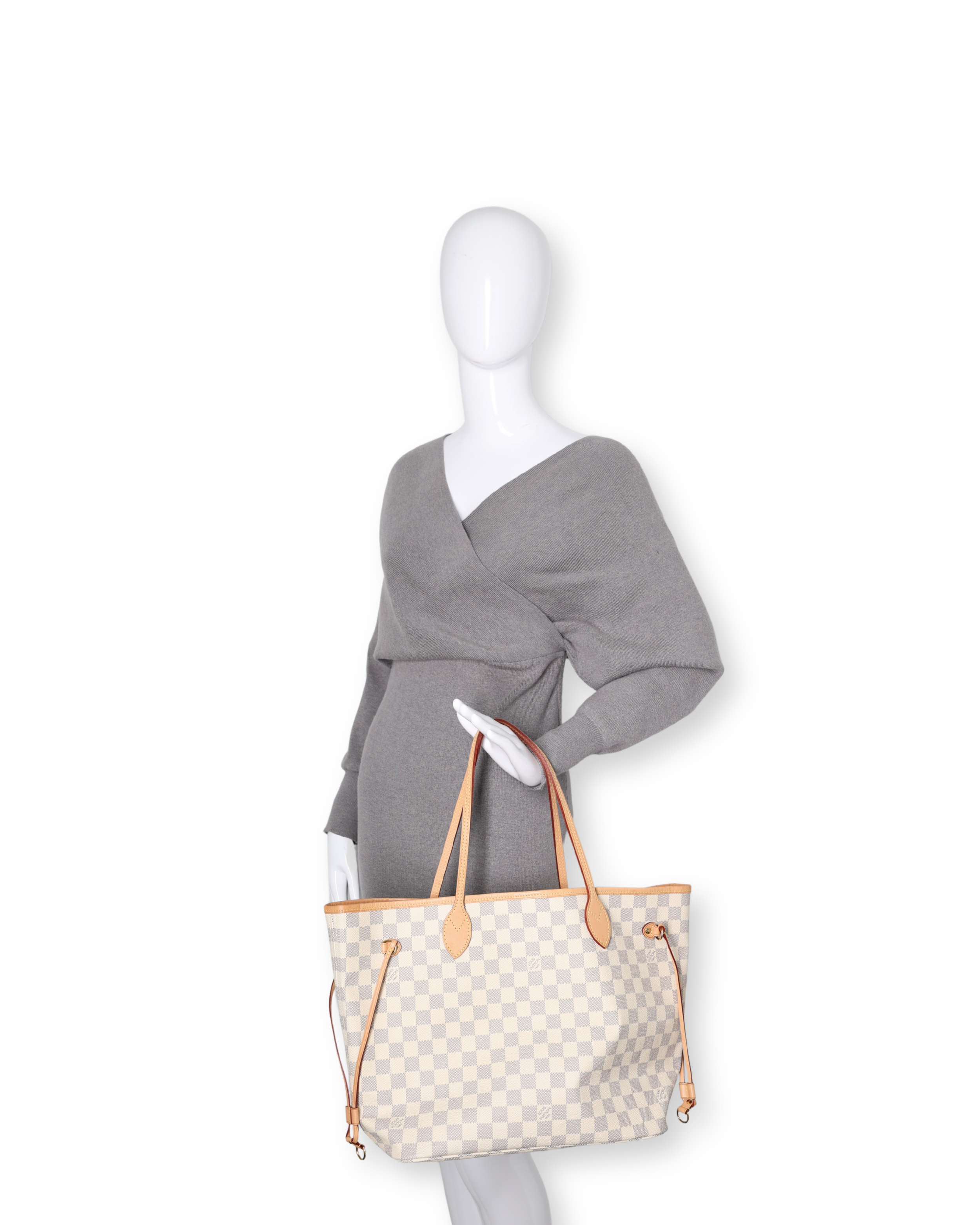 Louis Vuitton - Neverfull GM Damier Azur Rose Ballerine (Pre-Owned)