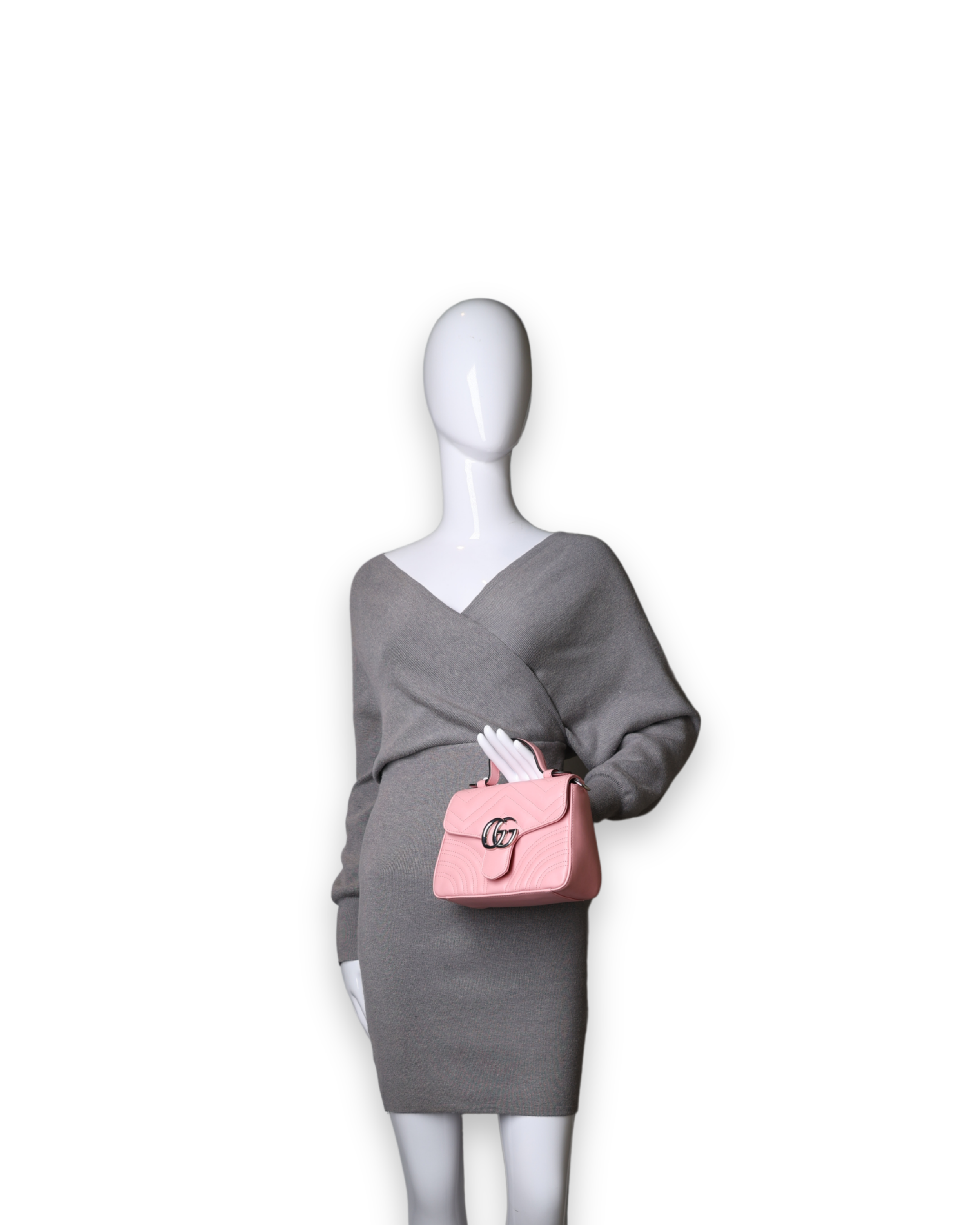 Gucci - Marmont Mini Pink Top Handle Bag (Pre-Owned)