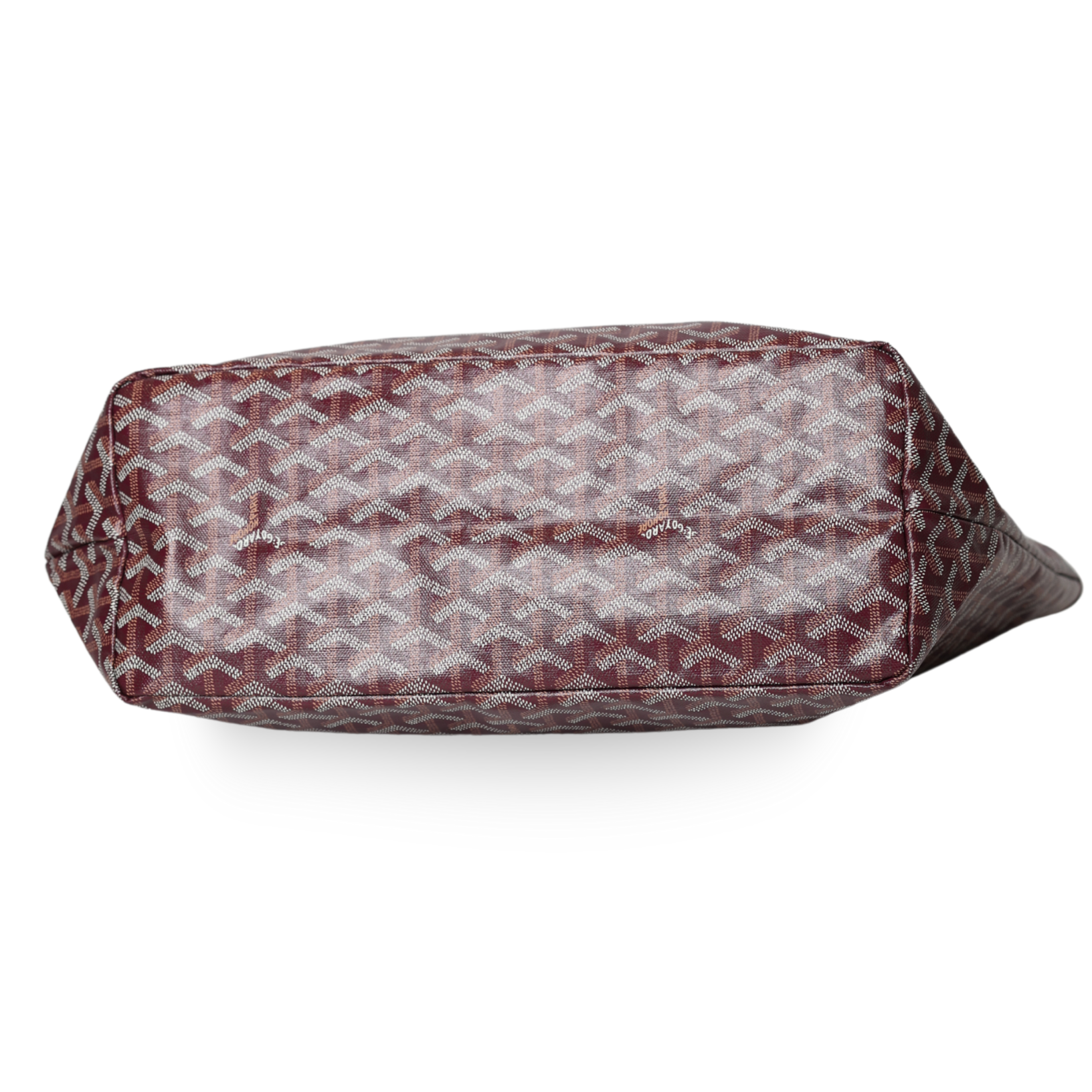Goyard - Saint Louis GM Tote in Burgundy Chevron Canvas (Pre-Owned)