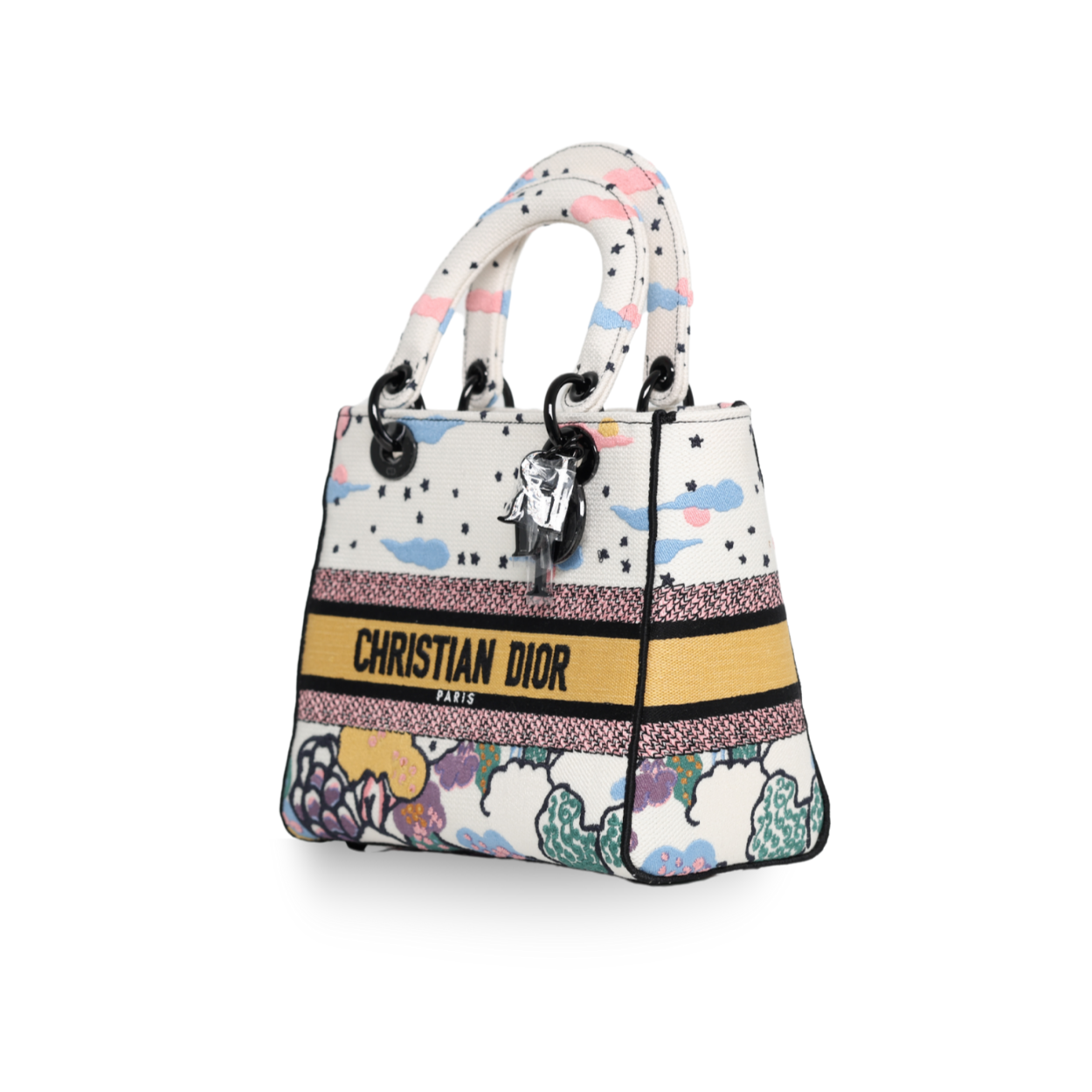 Dior - Canvas Ciel De Reve Small Book Tote Latte Multicolor (Pre-Owned)