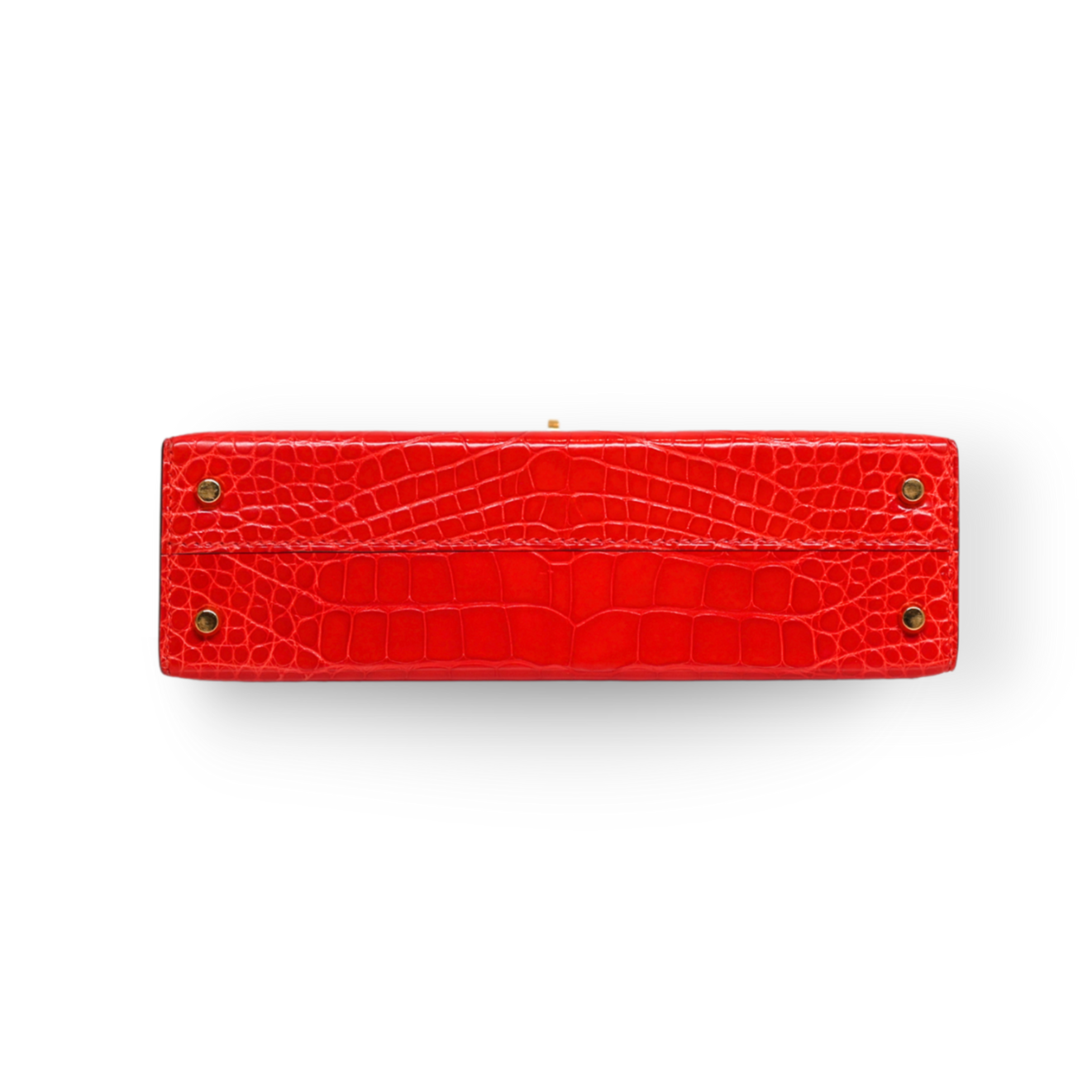 Hermes - Mini Kelly 20 Orange Alligator with Gold Hardware (Brand New)