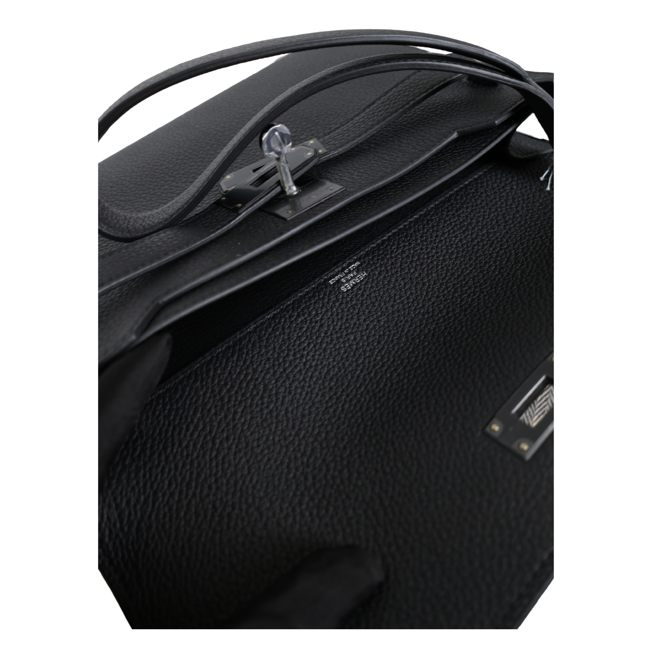 Hermes - Monochrome Kelly Clutch in Black Togo Leather (Brand New)