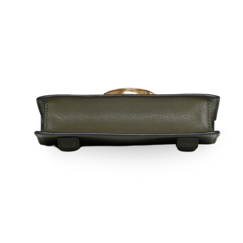 Fendi - Green Leather Logo Belt Bag (Pre-Owned)
