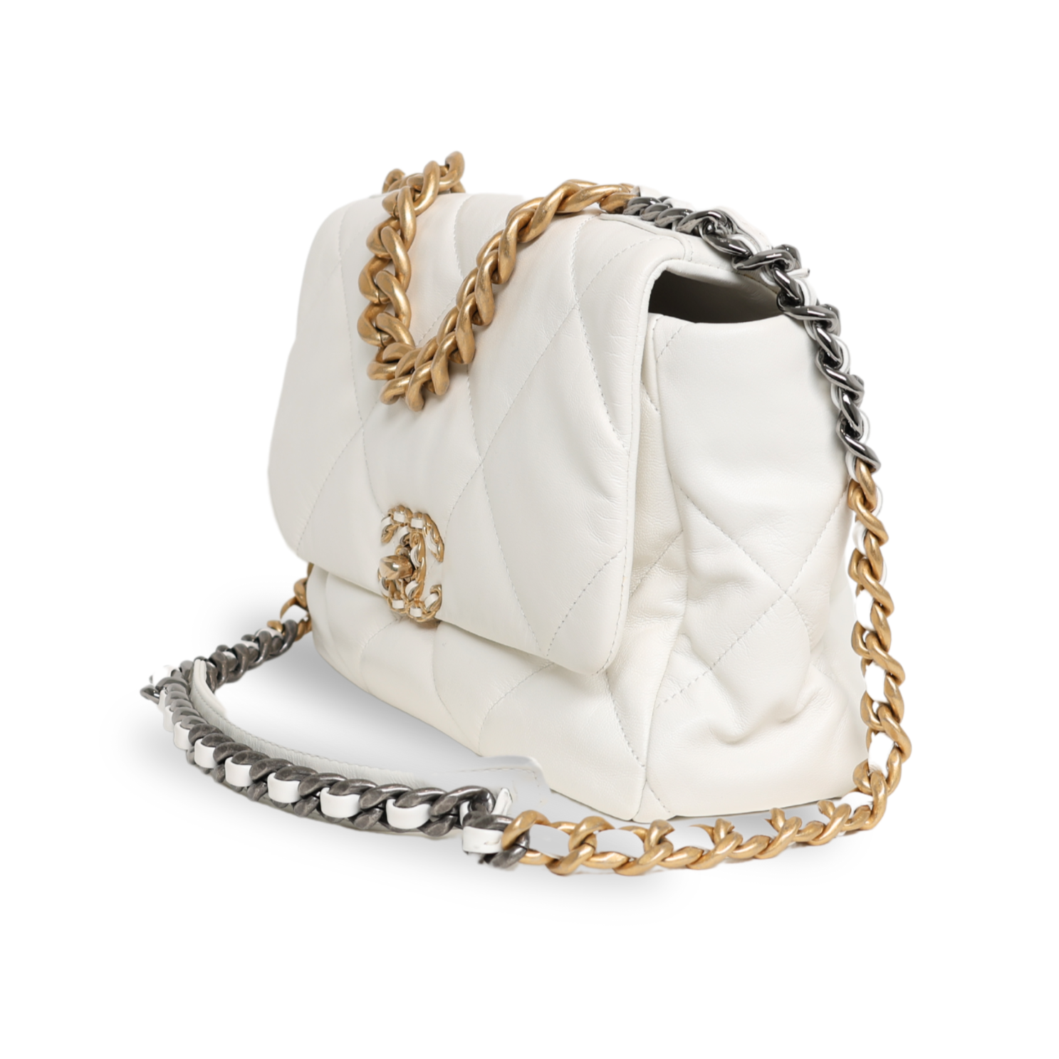 Chanel - Lambskin Quilted Large Chanel - 19 Flap (Pre-Owned)