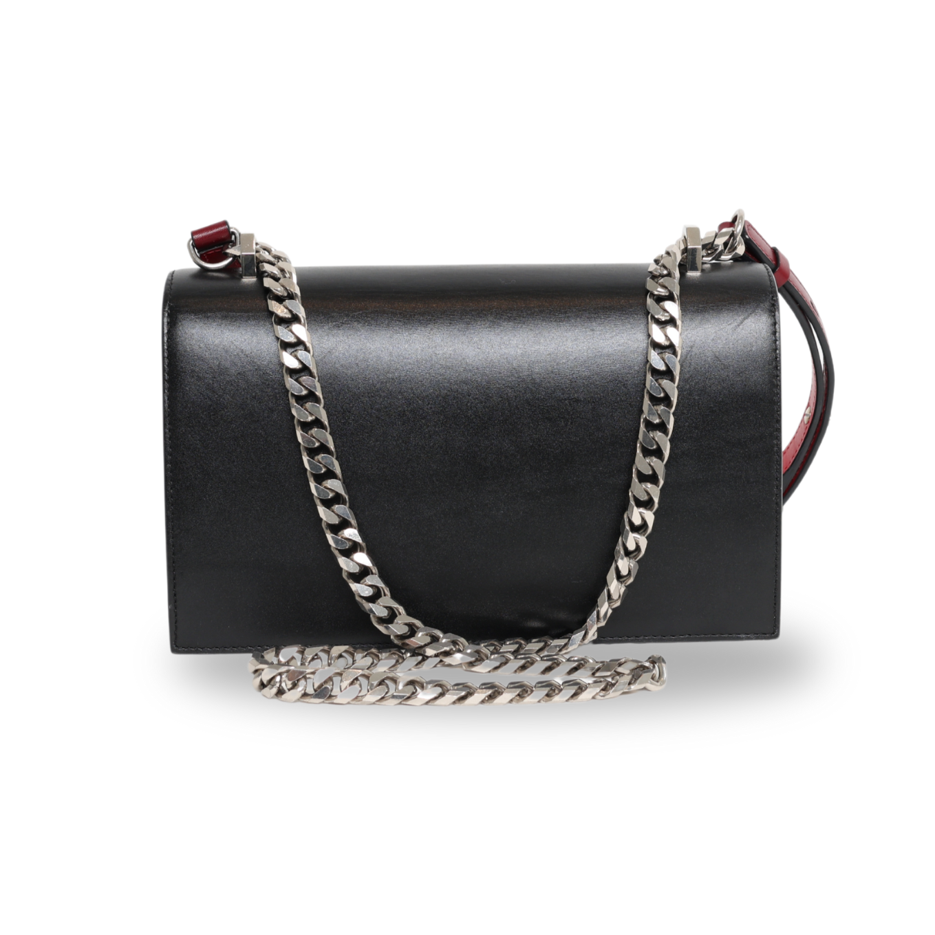 Alexander McQueen - Calfskin Knuckle Shoulder Bag Black