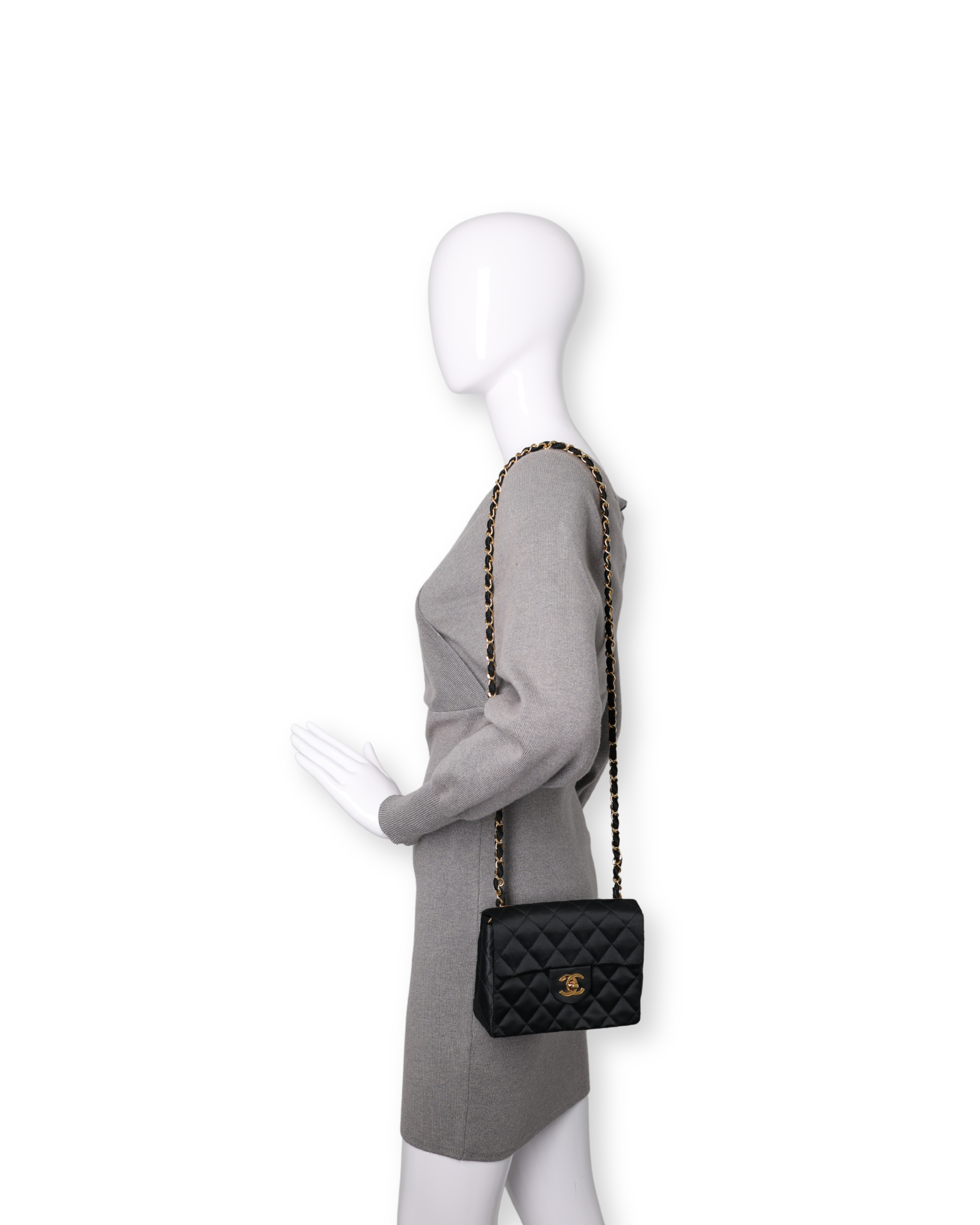 Chanel - Satin Mini Square Flap Bag (Pre-Owned)