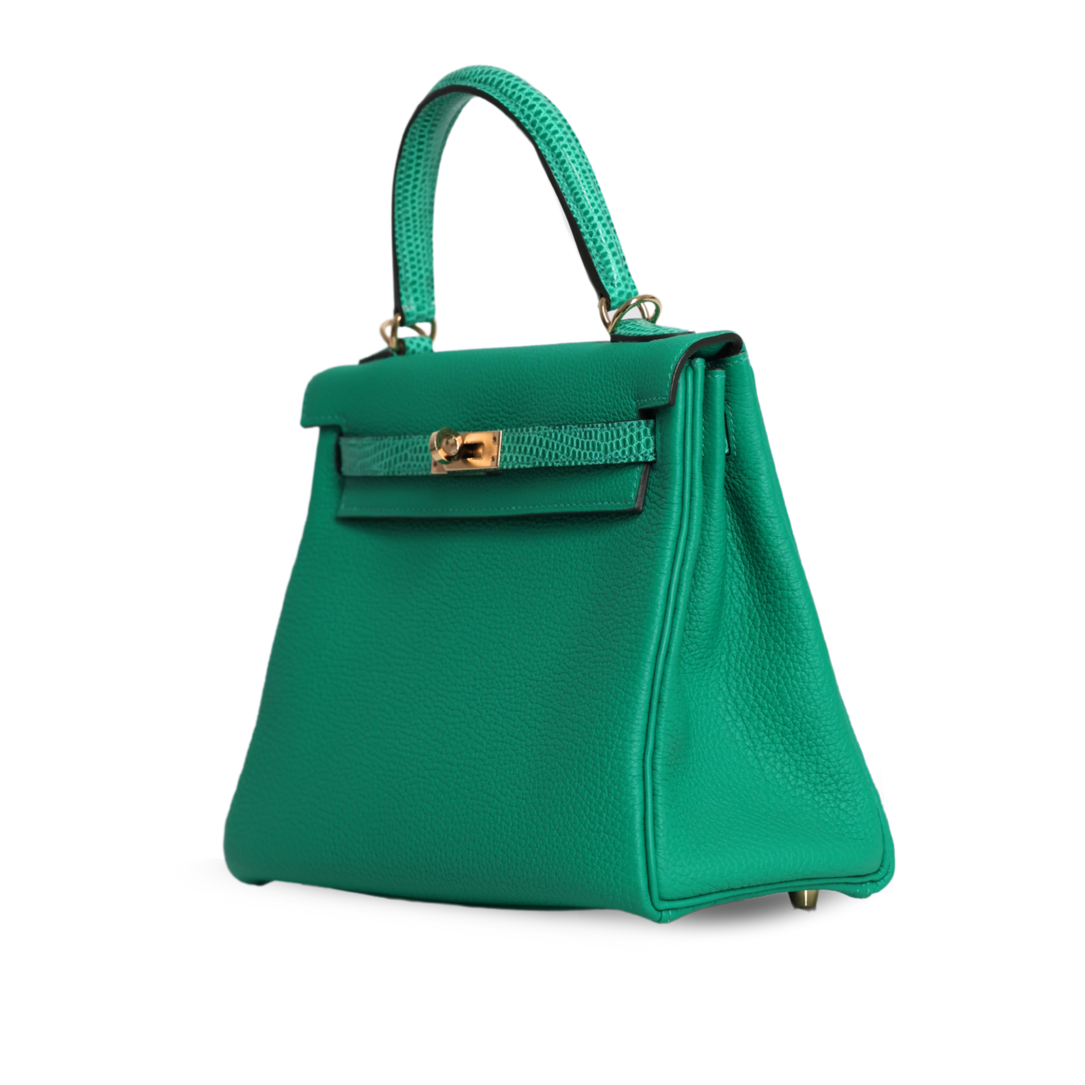 Hermes - Limited Edition Kelly Bag Bambou Green Touch 25 (Pre-Owned)