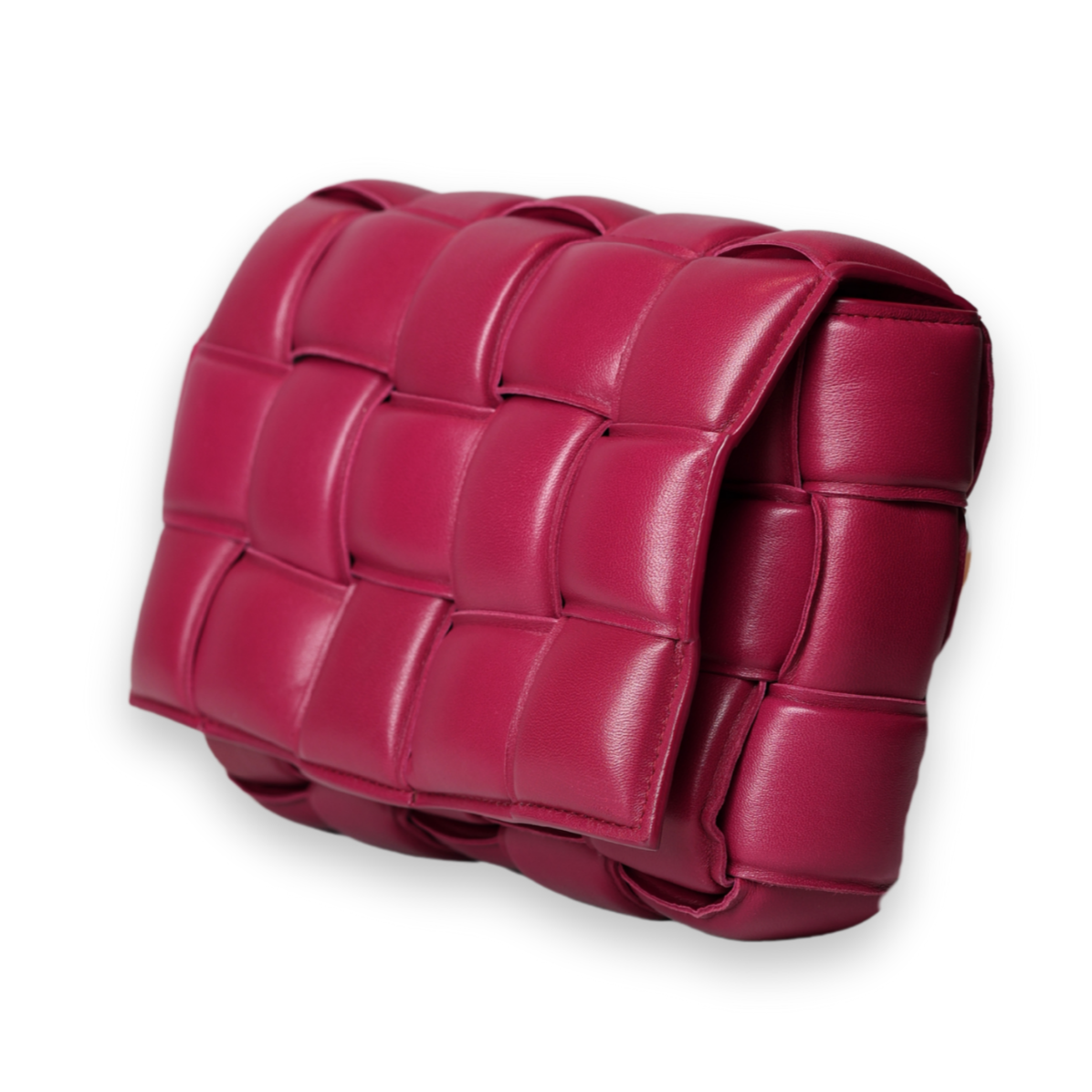 Bottega Veneta - Padded Intercciato Cassette Pink (Pre-Owned)
