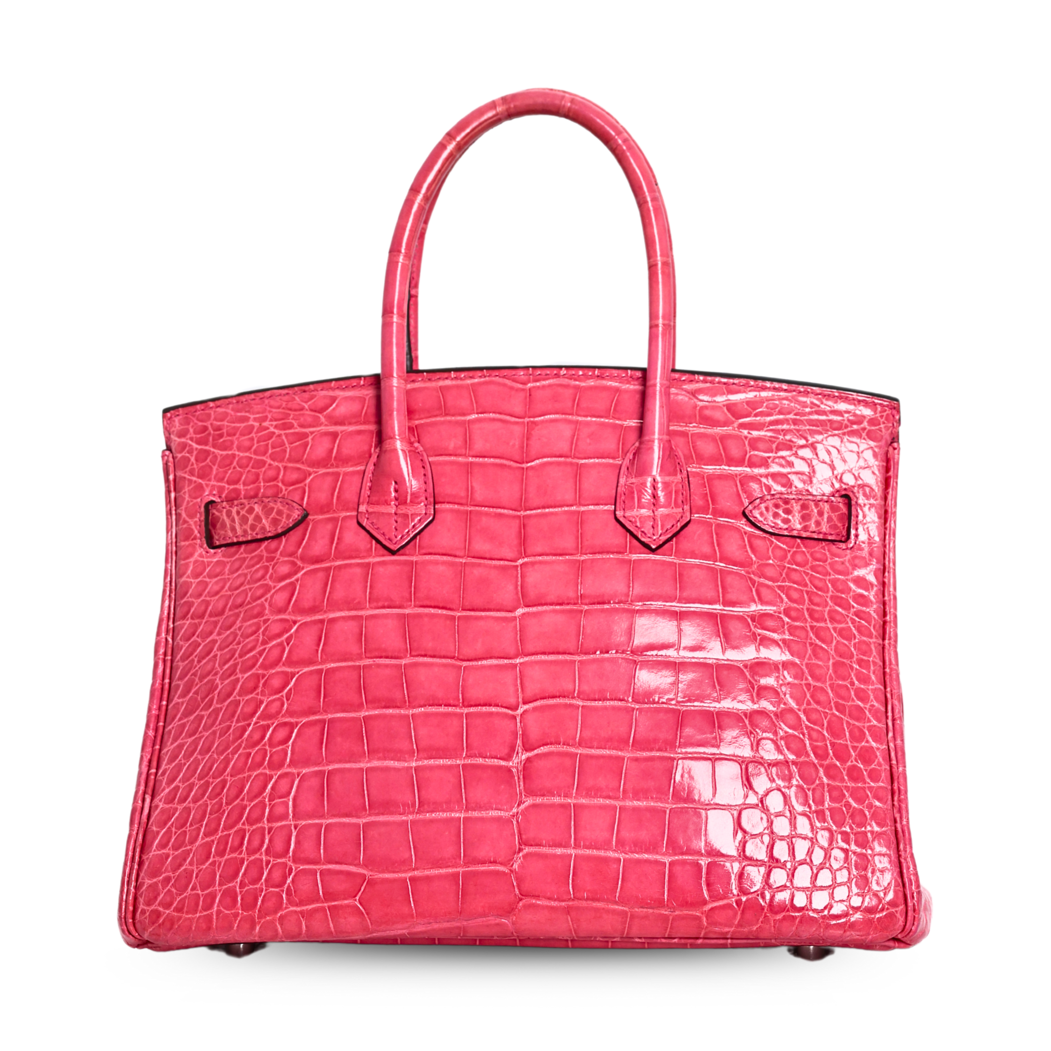 Hermes - Pink Crocodile Birkin 30 Palladium Handbag (Pre-Owned)