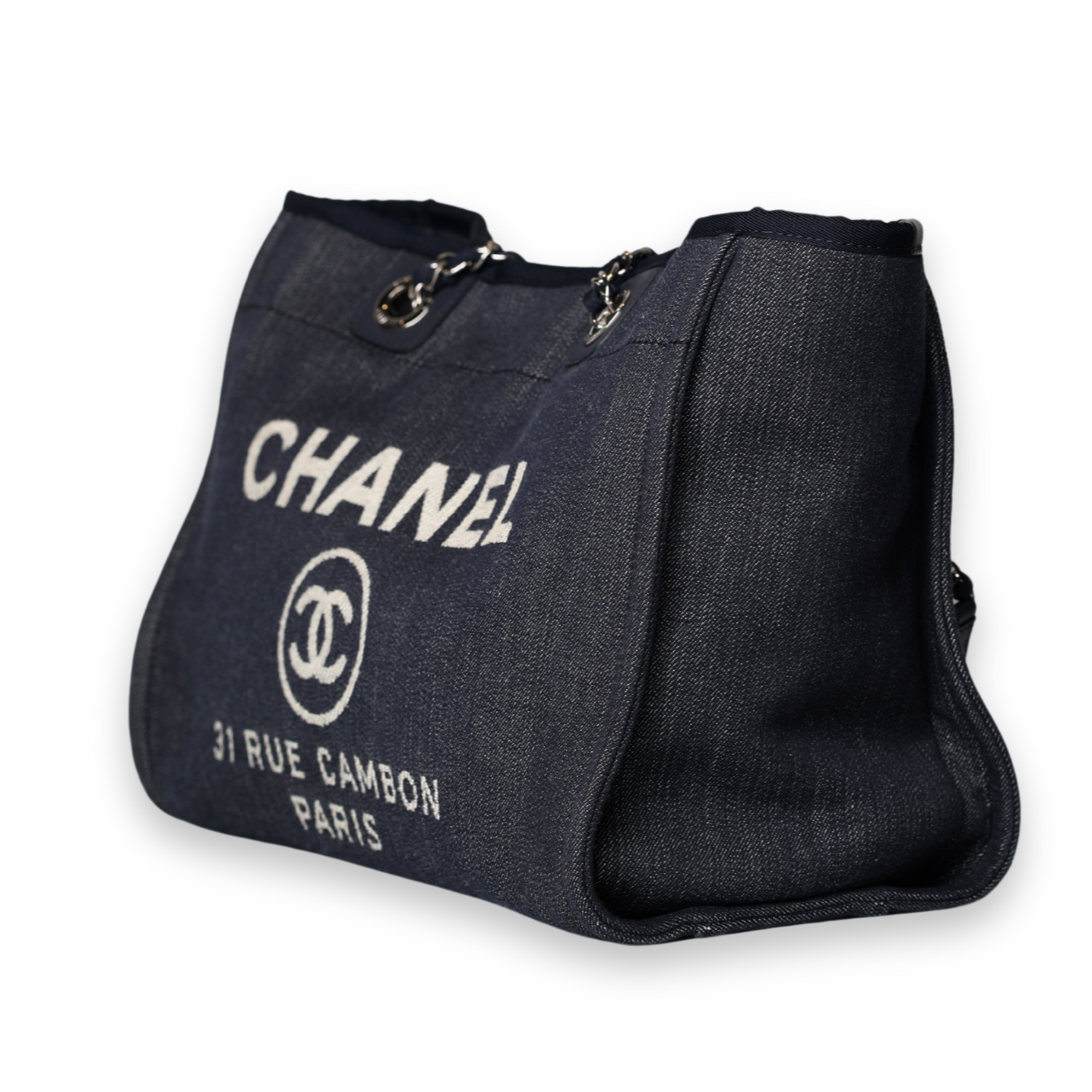 Chanel - Deauville Tote Denim Blue (Pre-Owned)