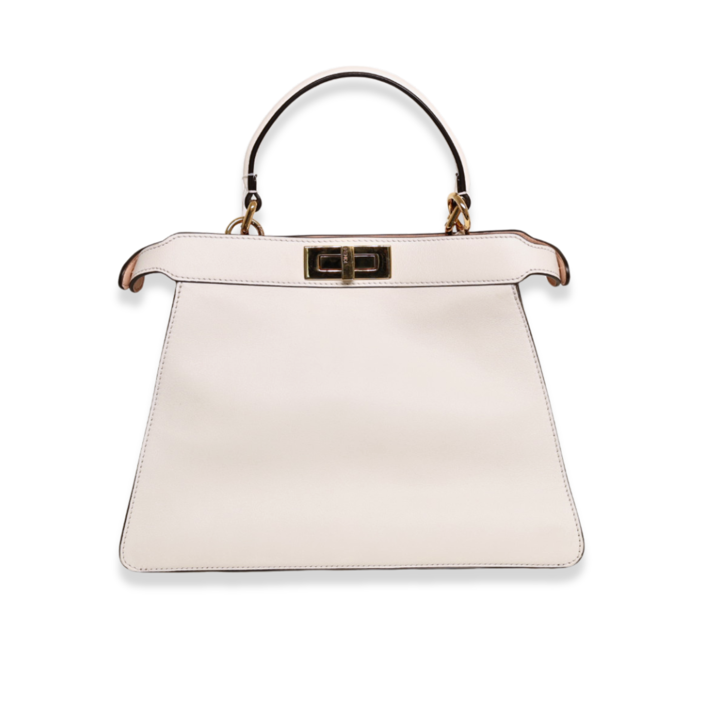 Fendi - Peekaboo ISeeU Small White Leather Bag (Pre-Owned)