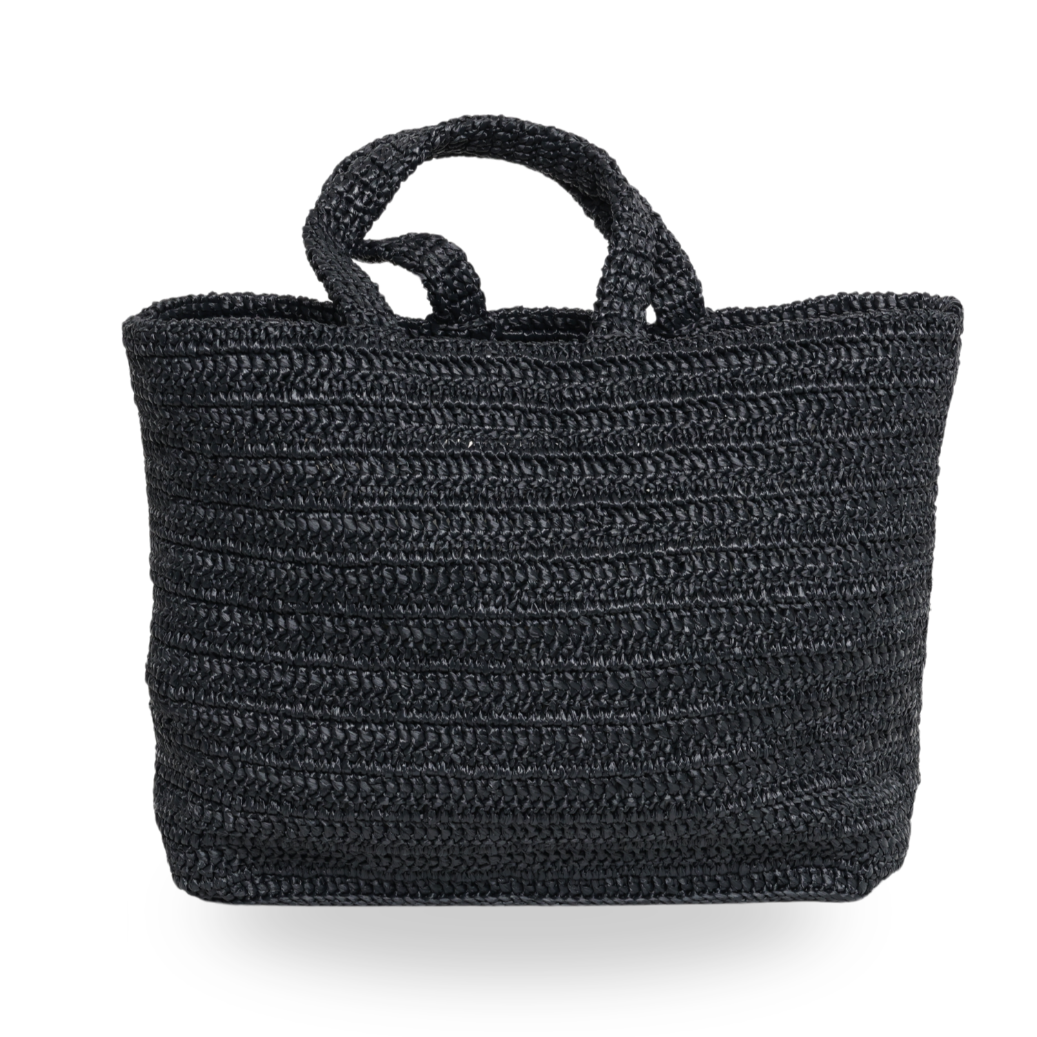 Saint Laurent - Raffia Rive Gauche Tote Black (Pre-Owned)