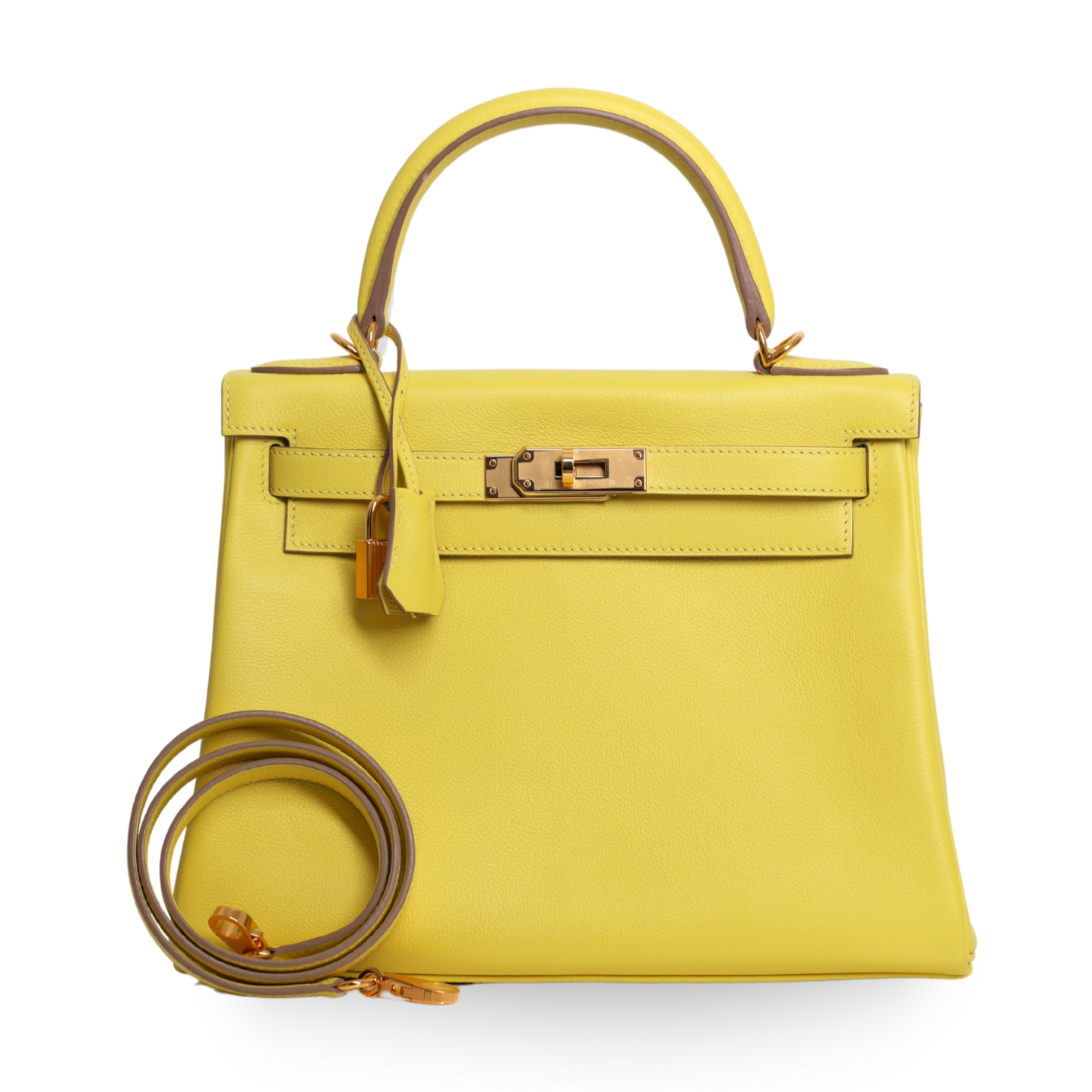 Hermes - 28cm Yellow Kelly Handbag Gold Hardware (Pre-Owned)