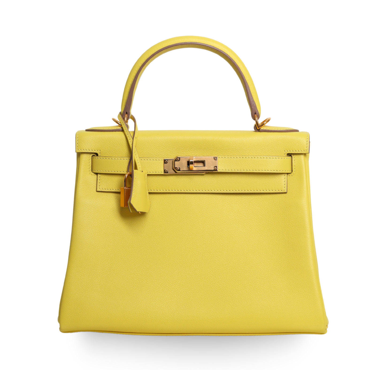 Hermes - 28cm Yellow Kelly Handbag Gold Hardware (Pre-Owned)