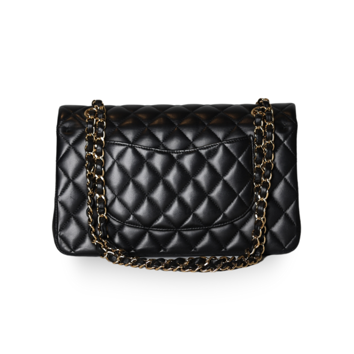 Chanel - Classic 11.12 Lambskin Black/Gold (Pre-Owned)