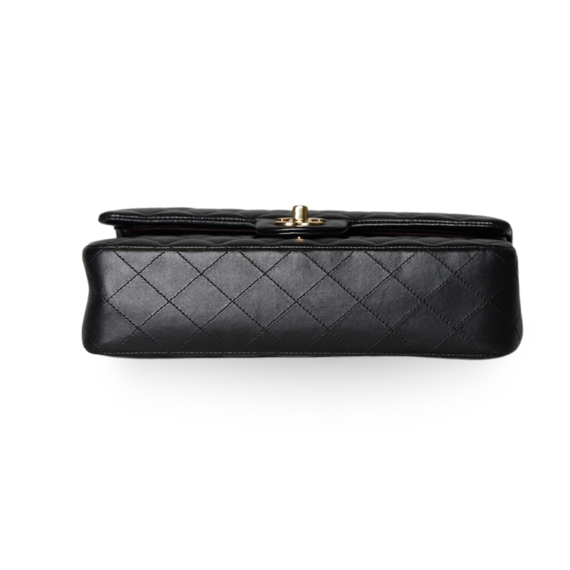 Chanel - Classic 11.12 Lambskin Black/Gold (Pre-Owned)