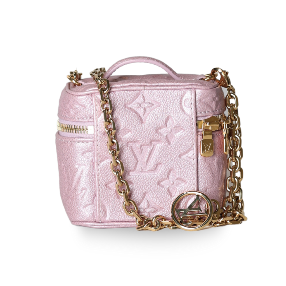 Louis Vuitton - Monogram Empreinte Nice Nano Vanity Case Rose Pink (Pre-Owned)