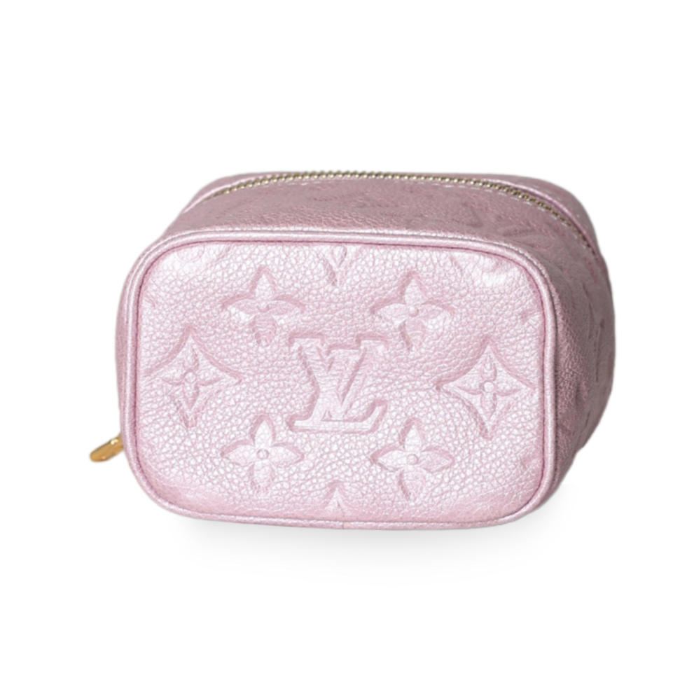 Louis Vuitton - Monogram Empreinte Nice Nano Vanity Case Rose Pink (Pre-Owned)