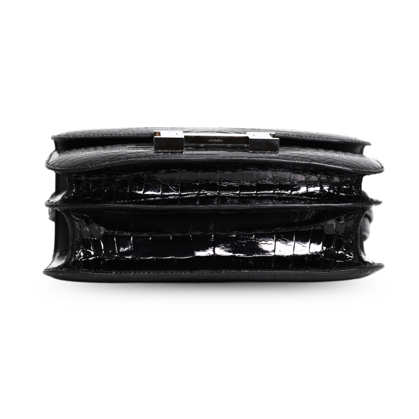Hermes - Black Smooth American Alligator Constance III 24cm Bag (Pre-Owned)