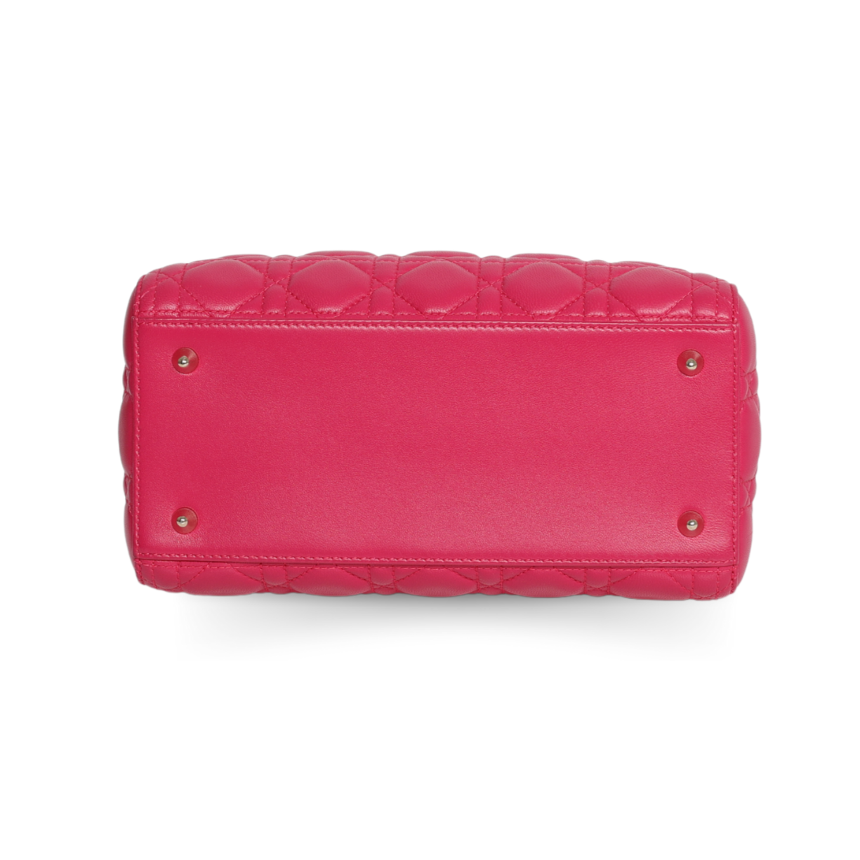 Dior - Lambskin Cannage Medium Lady Dior Pink (Pre-Owned)