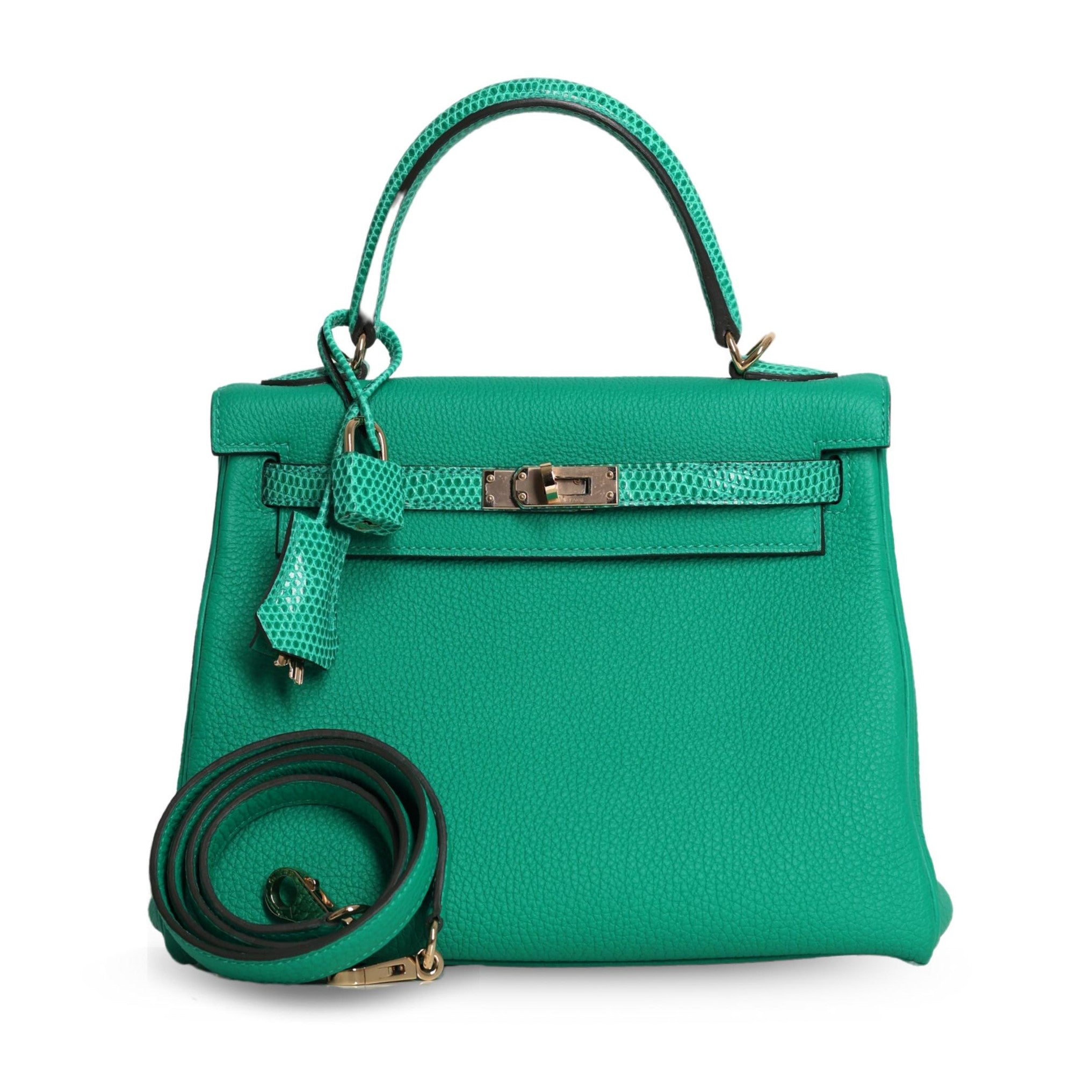 Hermes - Limited Edition Kelly Bag Bambou Green Touch 25 (Pre-Owned)