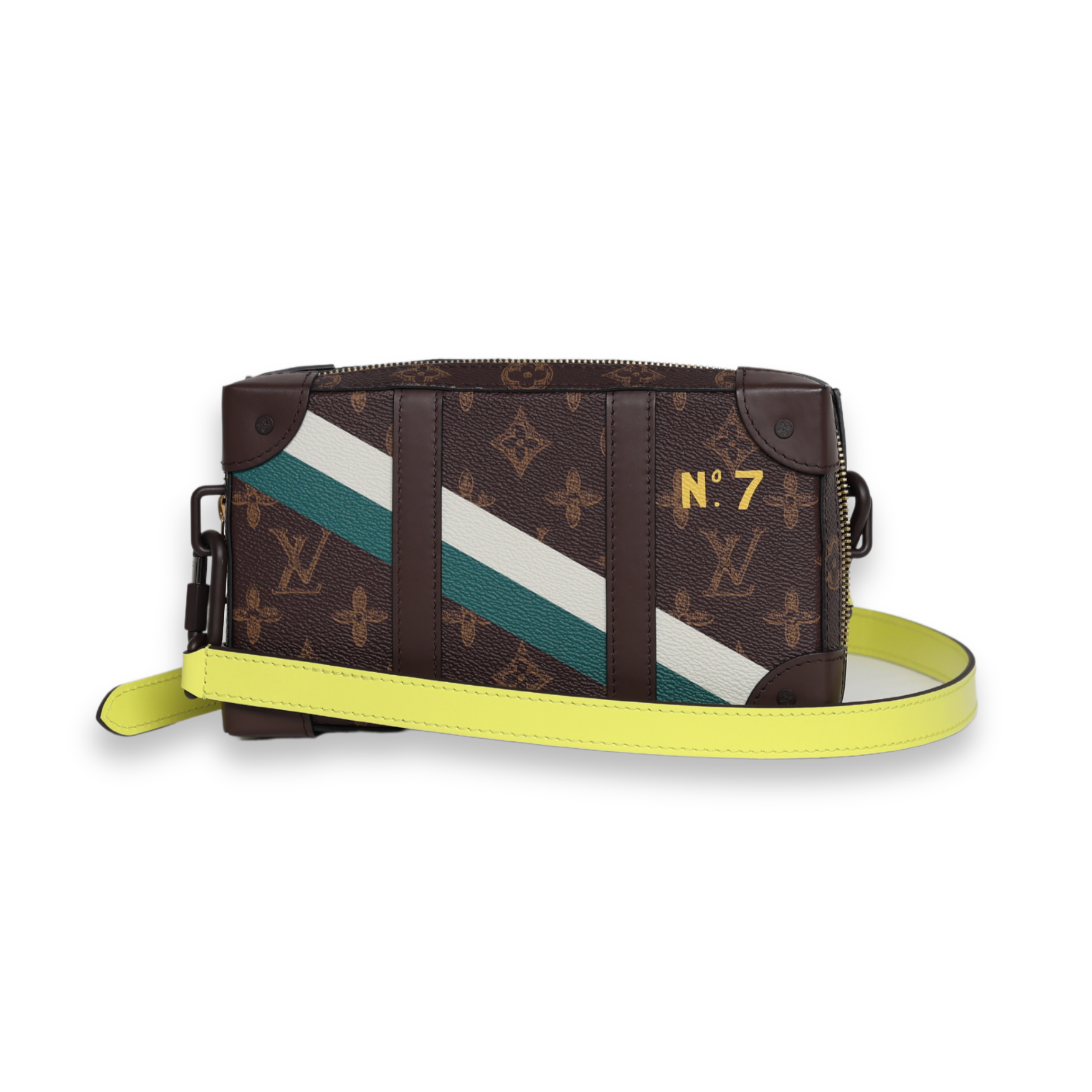 Louis Vuitton - Monogram Trunk Clutch No.7 with Neon Strap (Pre-Owned)