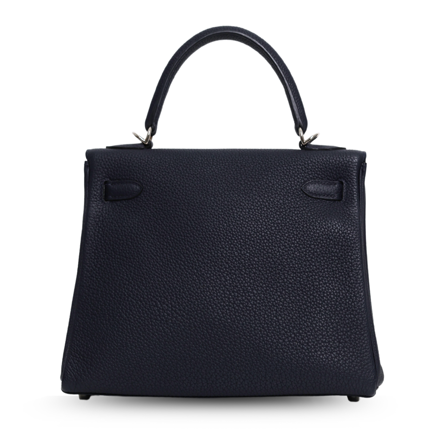 Hermes - Blue Nuit Sac Kelly II Retourne 25cm Veau Togo Palladium (Pre-Owned)