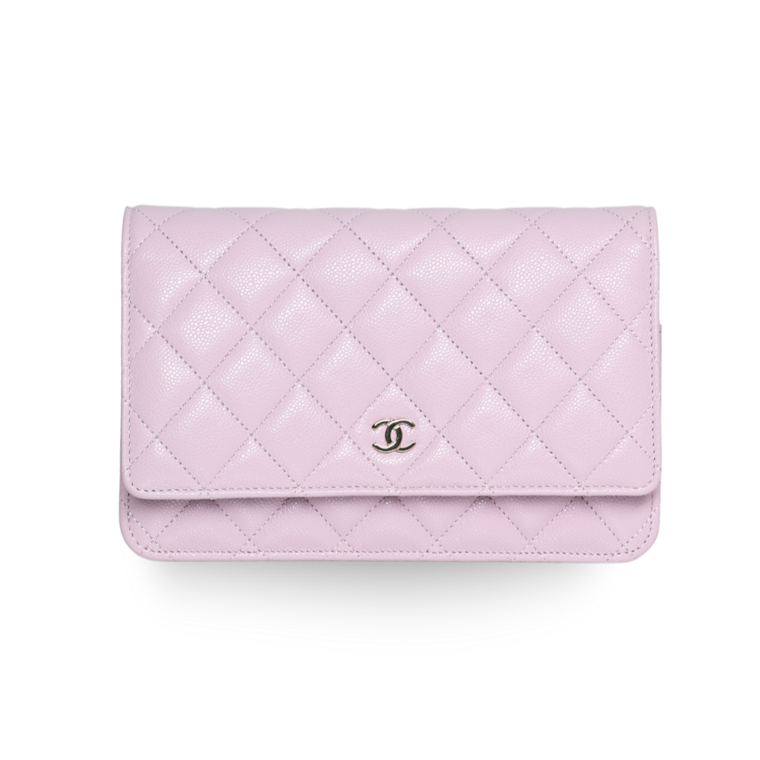 Chanel - Classic Quilted  Caviar WOC Light Pink (Pre-Owned)