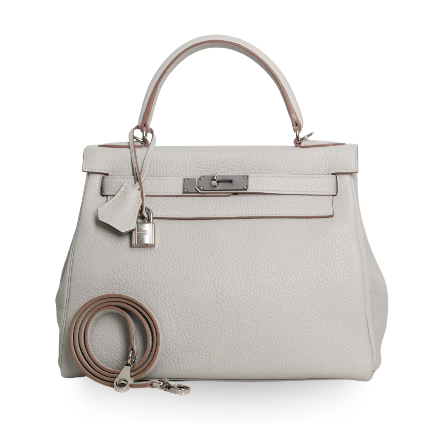 Hermes - Kelly II Retourne 28cm Gris Perle Palladium Hardware (Brand New)