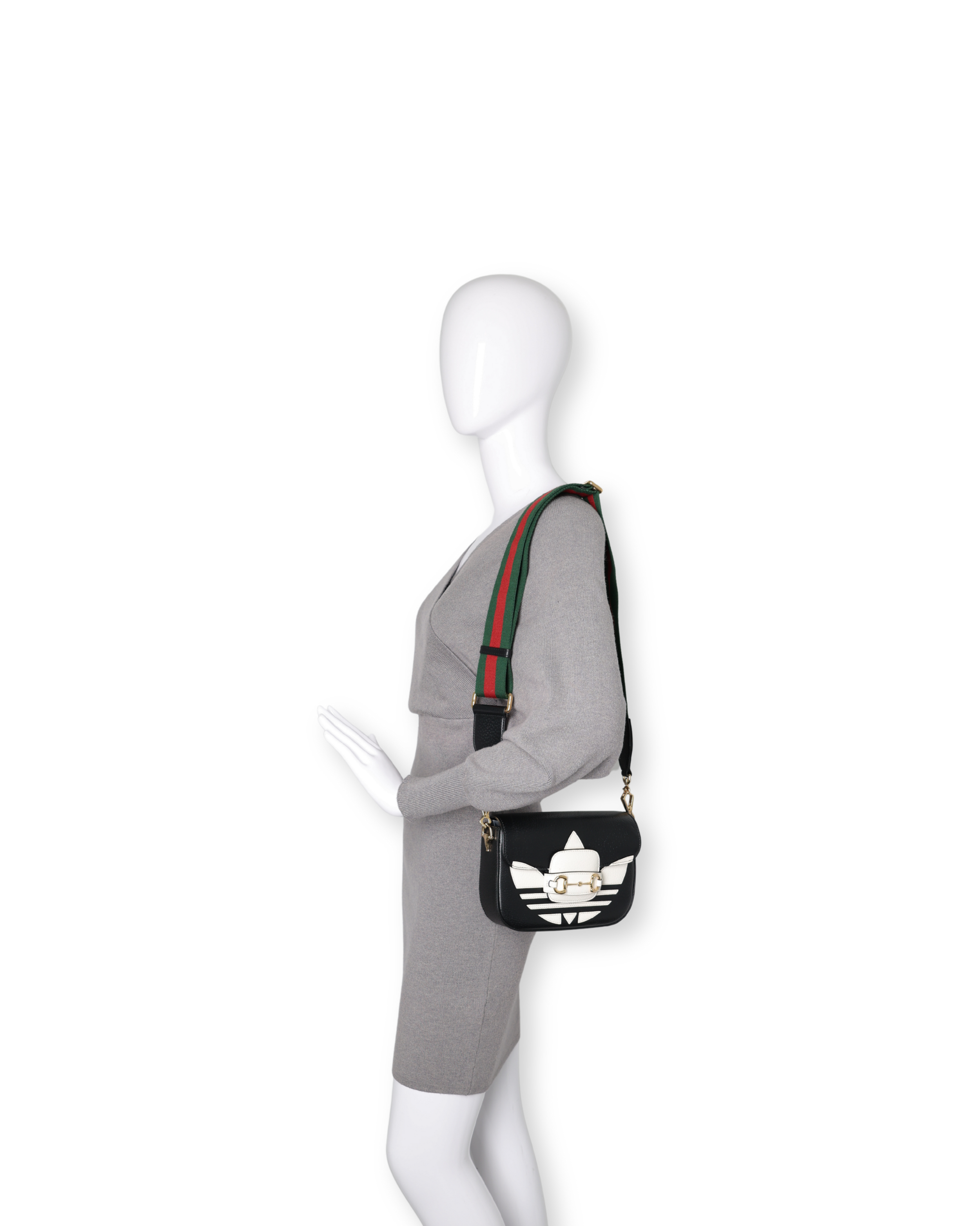 Gucci - Gucci x Adidas Horsebit 1955 Mini Bag Black (Pre-Owned)