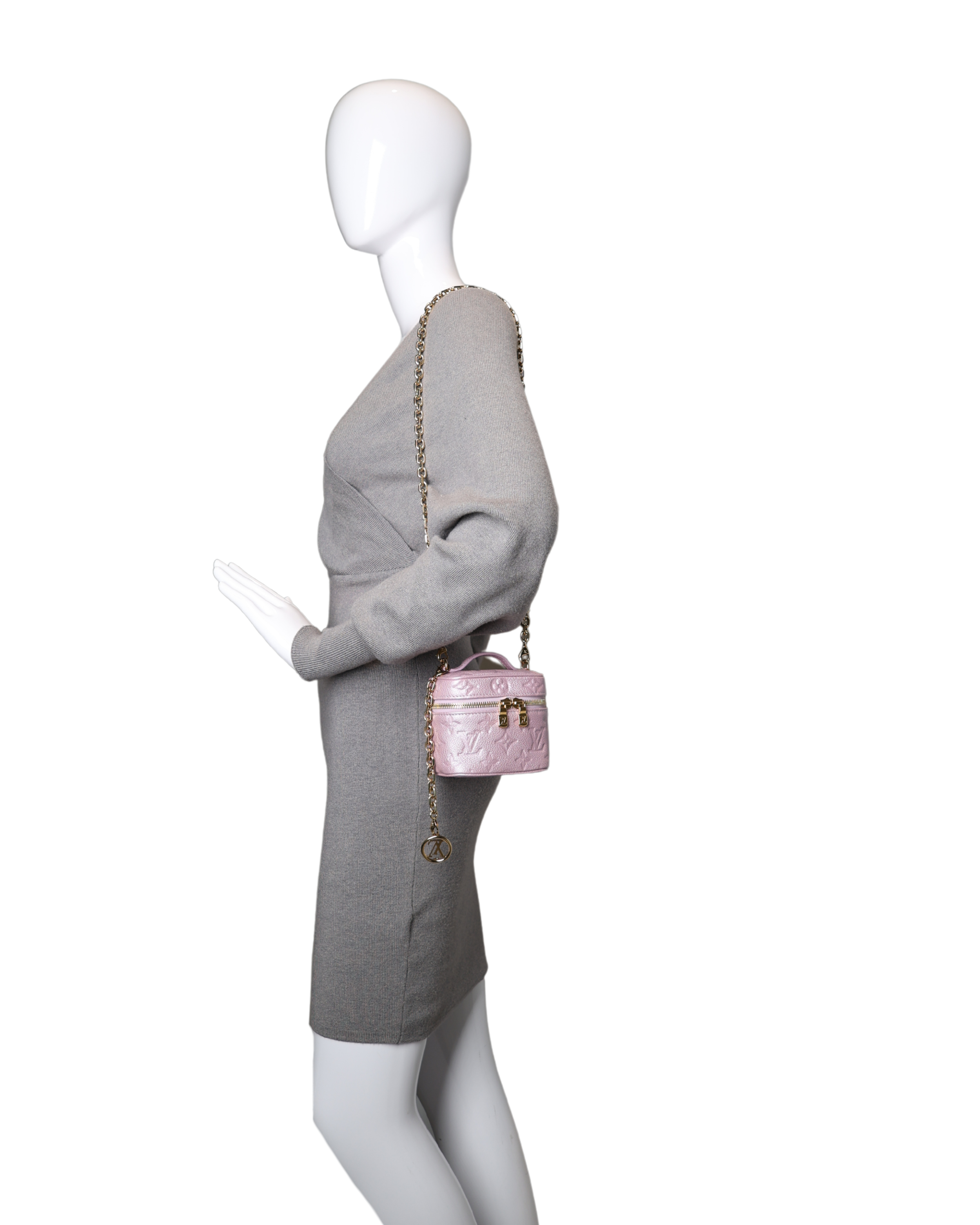 Louis Vuitton - Monogram Empreinte Nice Nano Vanity Case Rose Pink (Pre-Owned)