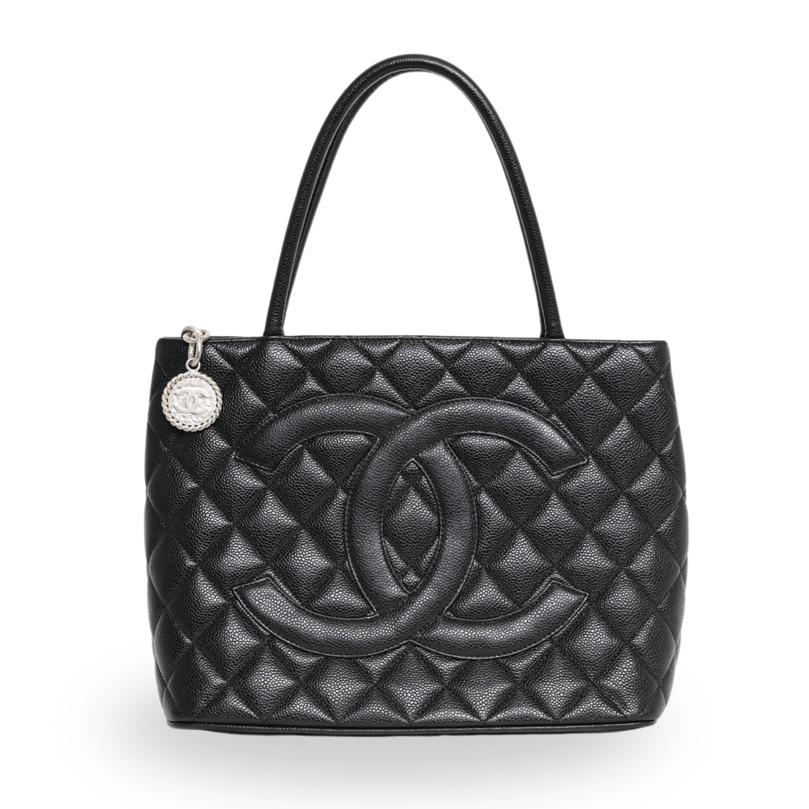 Chanel - Caviar Quilted Medallion Tote Black (Pre-Owned)