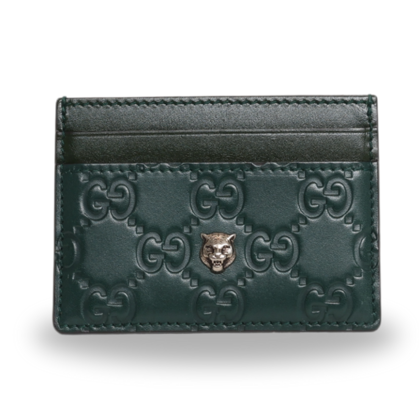 Gucci - Guccissima Leather Tiger Card Holder (Pre-Owned)