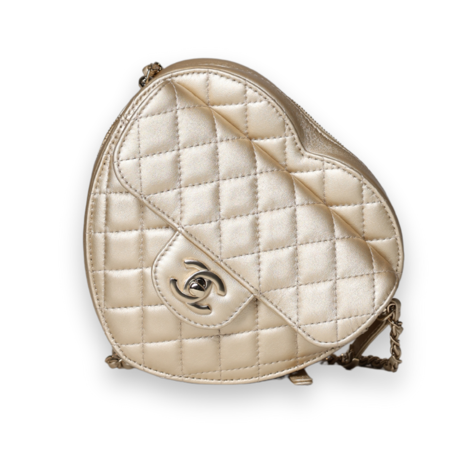Chanel - CC in Love Heart Bag Quilted Lambskin (Pre-Owned)