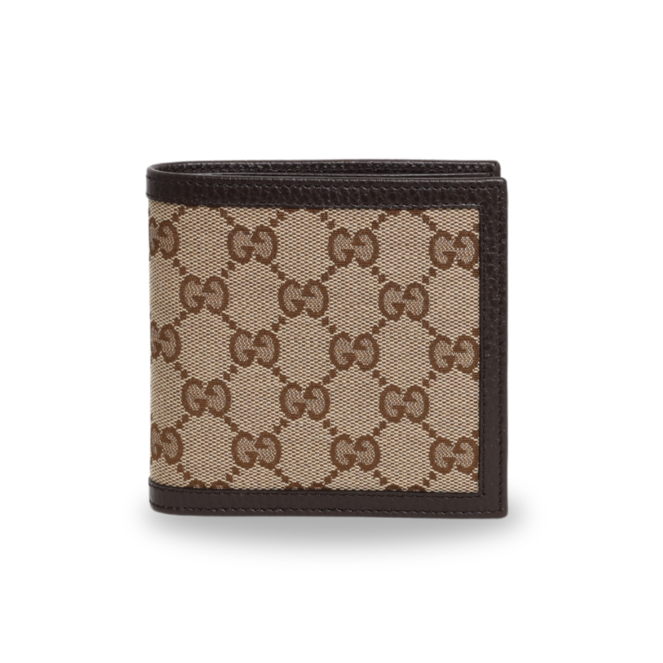 Gucci - Monogram Bi-Fold Wallet Dark Brown (Pre-Owned)